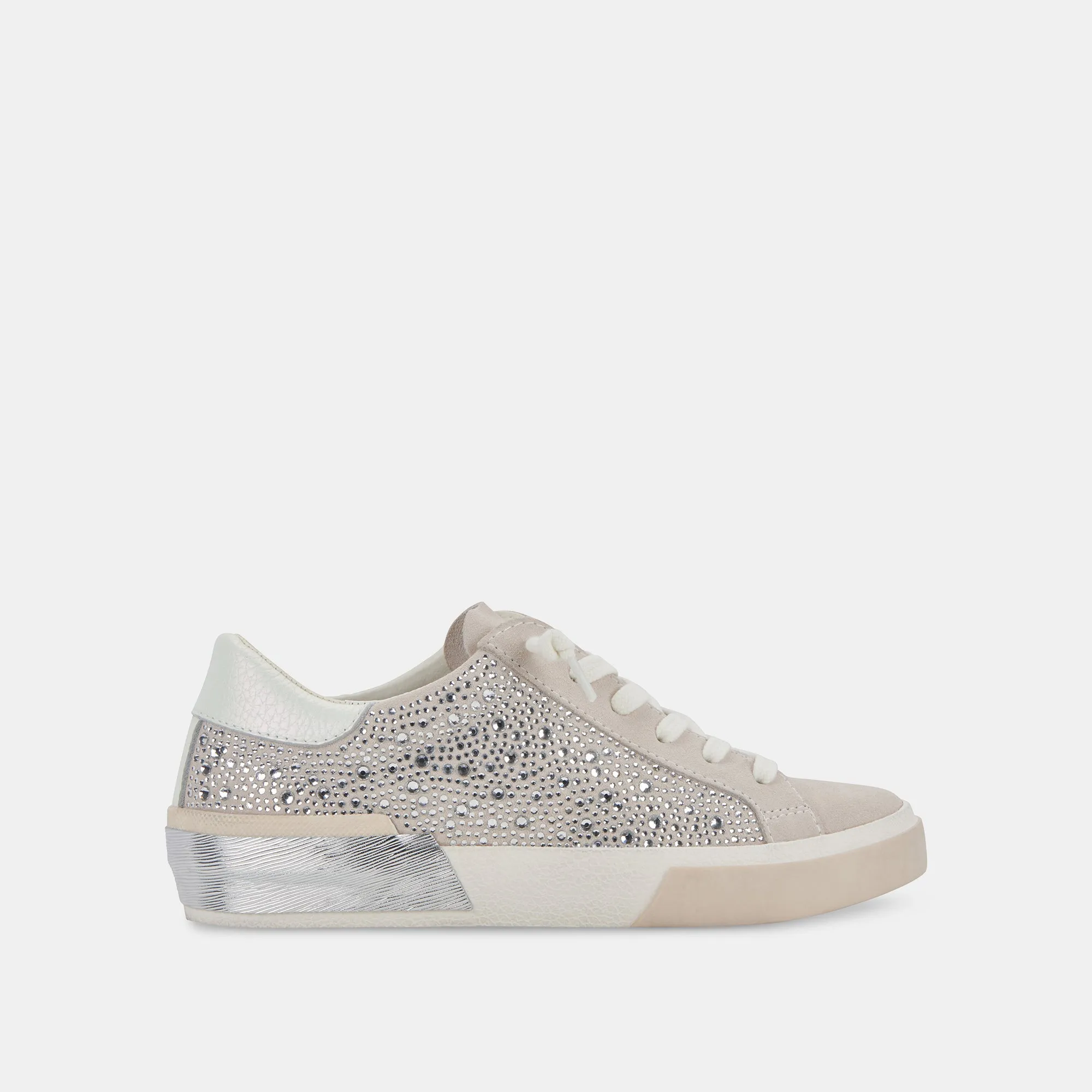 Boost Power Quick Outfits ZINA CRYSTAL SNEAKERS IVORY SUEDE