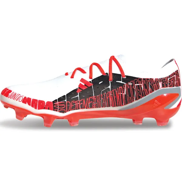 Power Strike Pressure Relief adidas X Speedportal Messi.1 Firm Ground Soccer Cleats (White/Red)