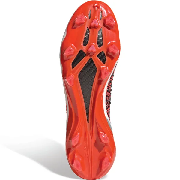 Roll Stability Pre Game adidas X Speedportal Messi.1 Firm Ground Soccer Cleats (White/Red)