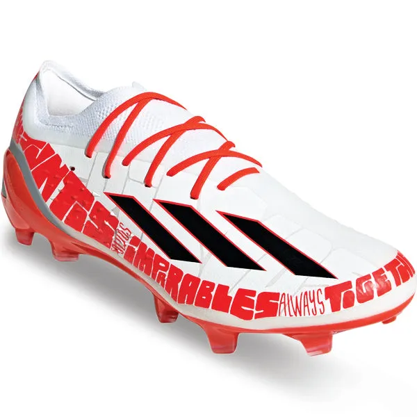 adidas X Speedportal Messi.1 Firm Ground Soccer Cleats (White/Red) Dry Touch