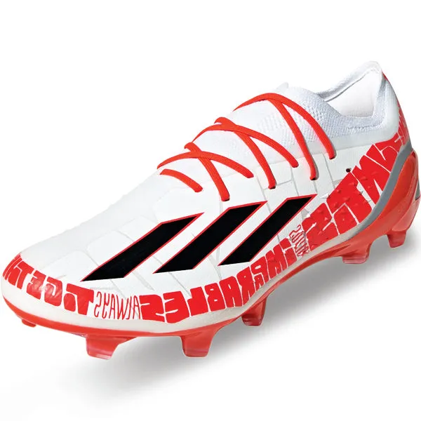 adidas X Speedportal Messi.1 Firm Ground Soccer Cleats (White/Red) Quick Change