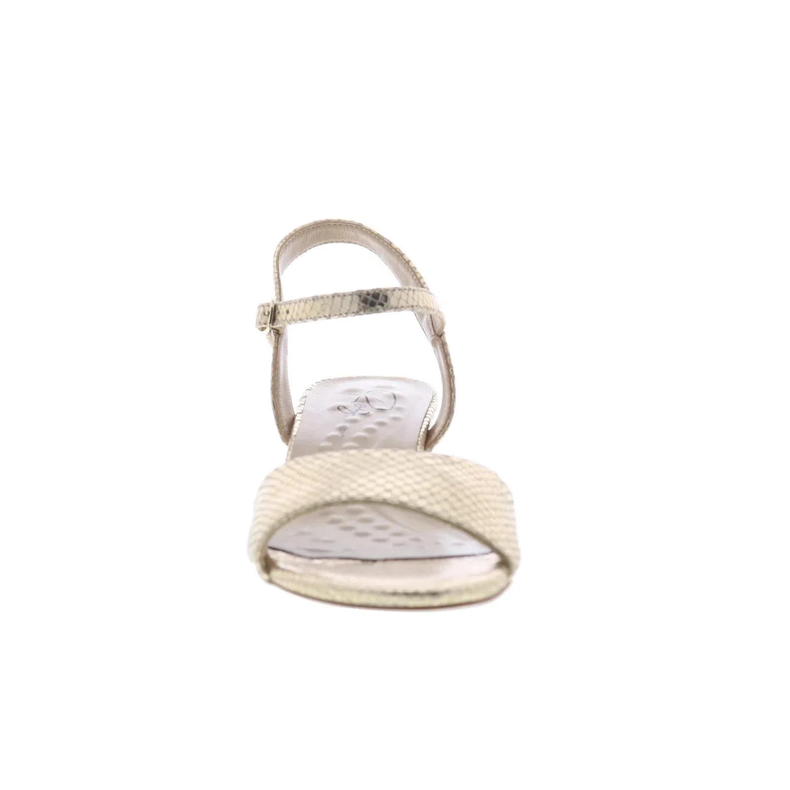 Heeled Evening Sandals Ros Hommerson Lydia 75086-87 Womens Gold Leather Strap Heels Shoes