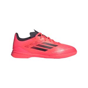 Adidas F50 League Indoor Junior Football Shoes (Turbo/Aurora Black/Platinum Metallic) all - weather