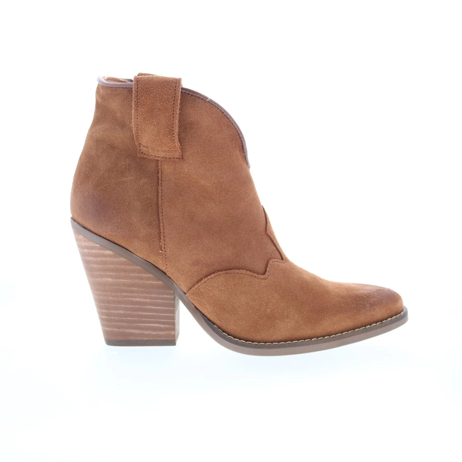 Dingo Flannie DI-342 Womens Brown Suede Slip On Ankle & Booties Boots Terrain Tested