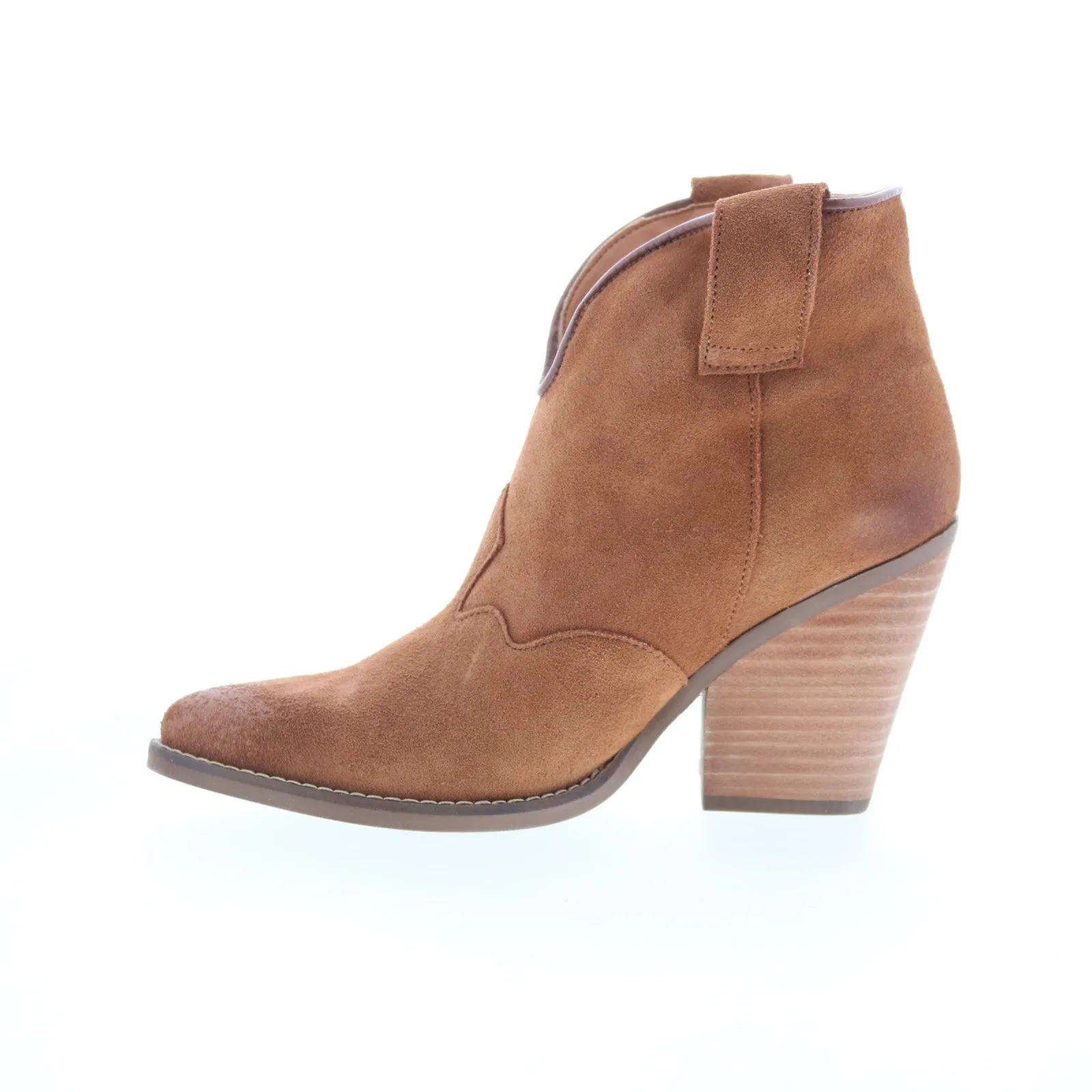 Trendy Vibe Dingo Flannie DI-342 Womens Brown Suede Slip On Ankle & Booties Boots
