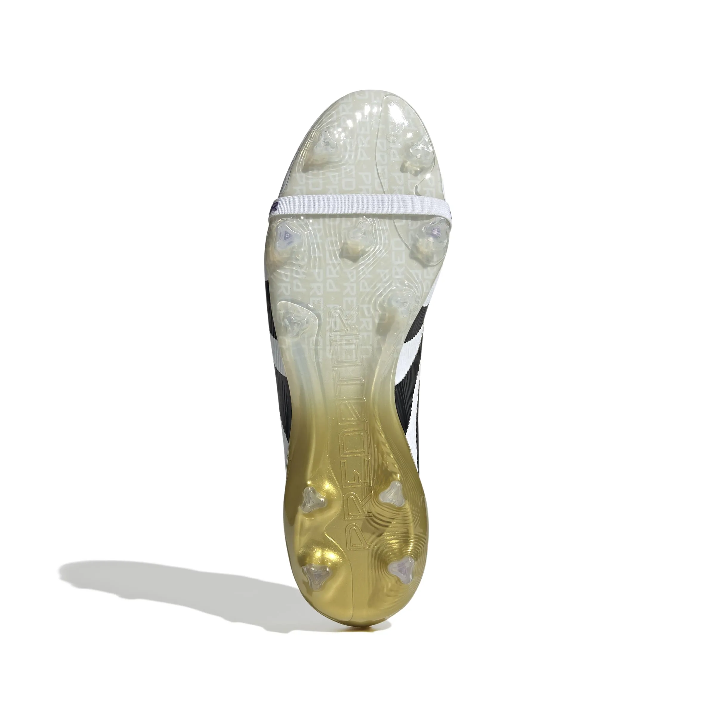 Ultra-soft performance Adidas Predator Elite Fold-Over Tongue FG Football Boots (White/Core Black/Gold Metallic)