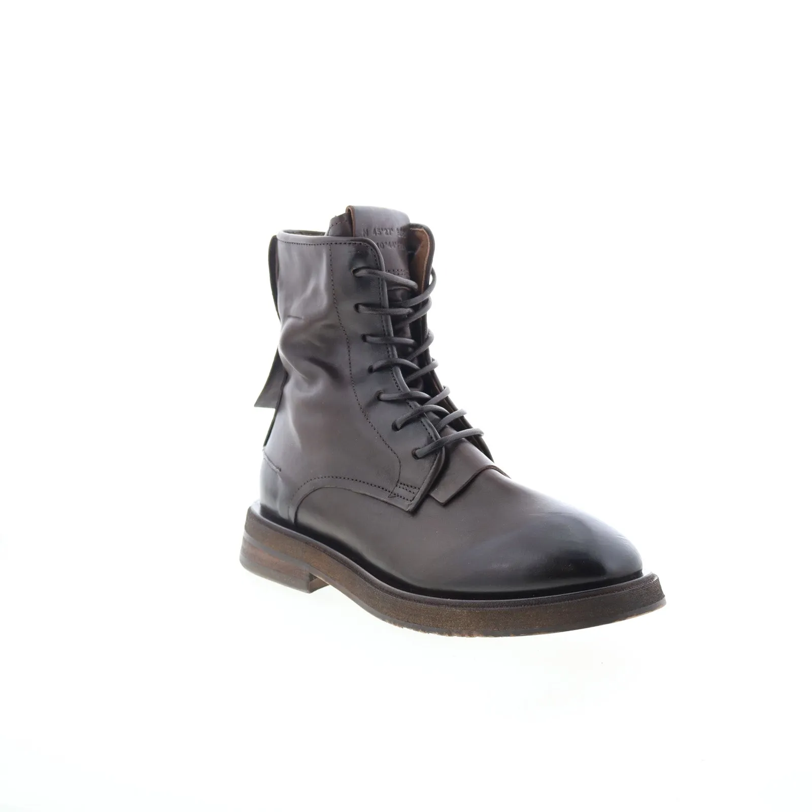A.S. 98 Chevy Womens Brown Leather Lace Up Casual Dress Boots Ankle Coverage Comfy Cushion