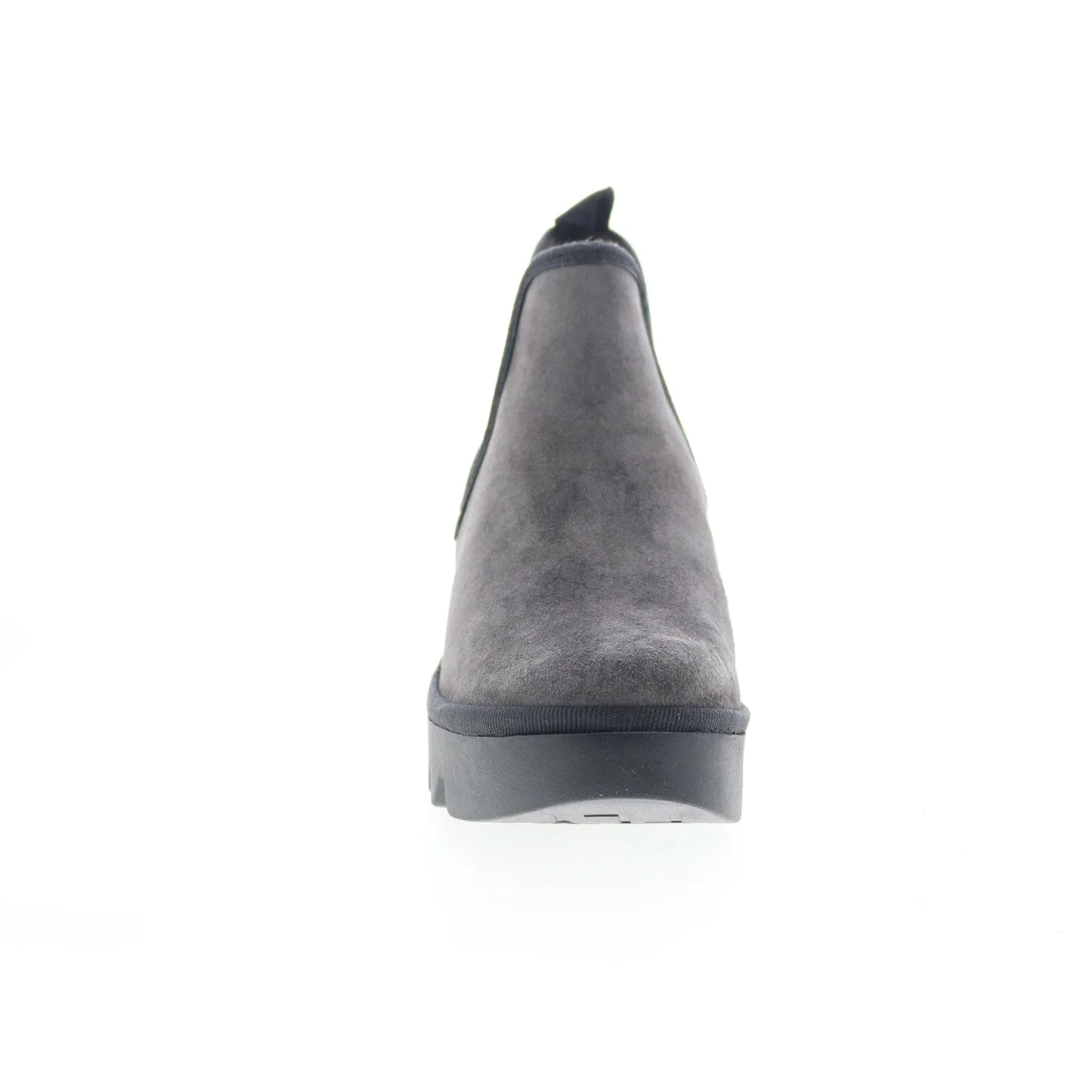 Fly London Byne BYNE349FLY-021 Womens Gray Suede Slip On Chelsea Boots Padded Liner Comfort Fit