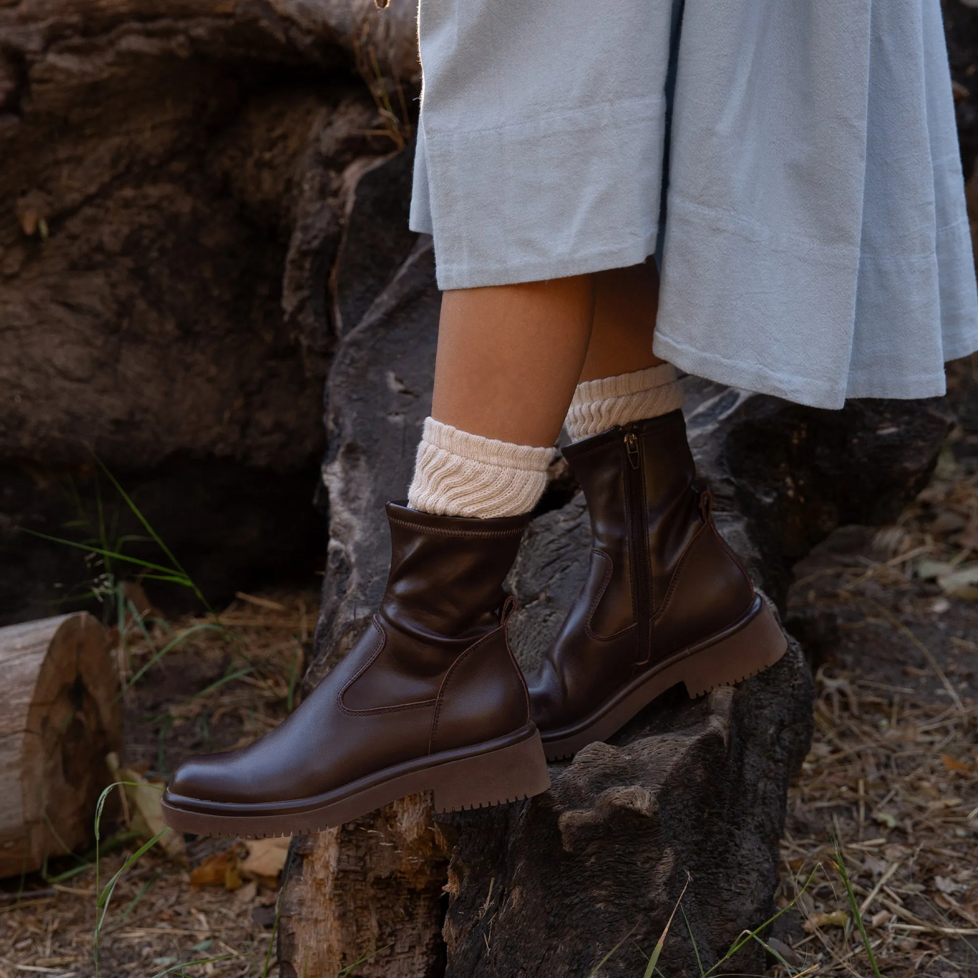 Smooth Entry Protective Comfort SIMAYA H2O BOOTS MAHOGANY LEATHER