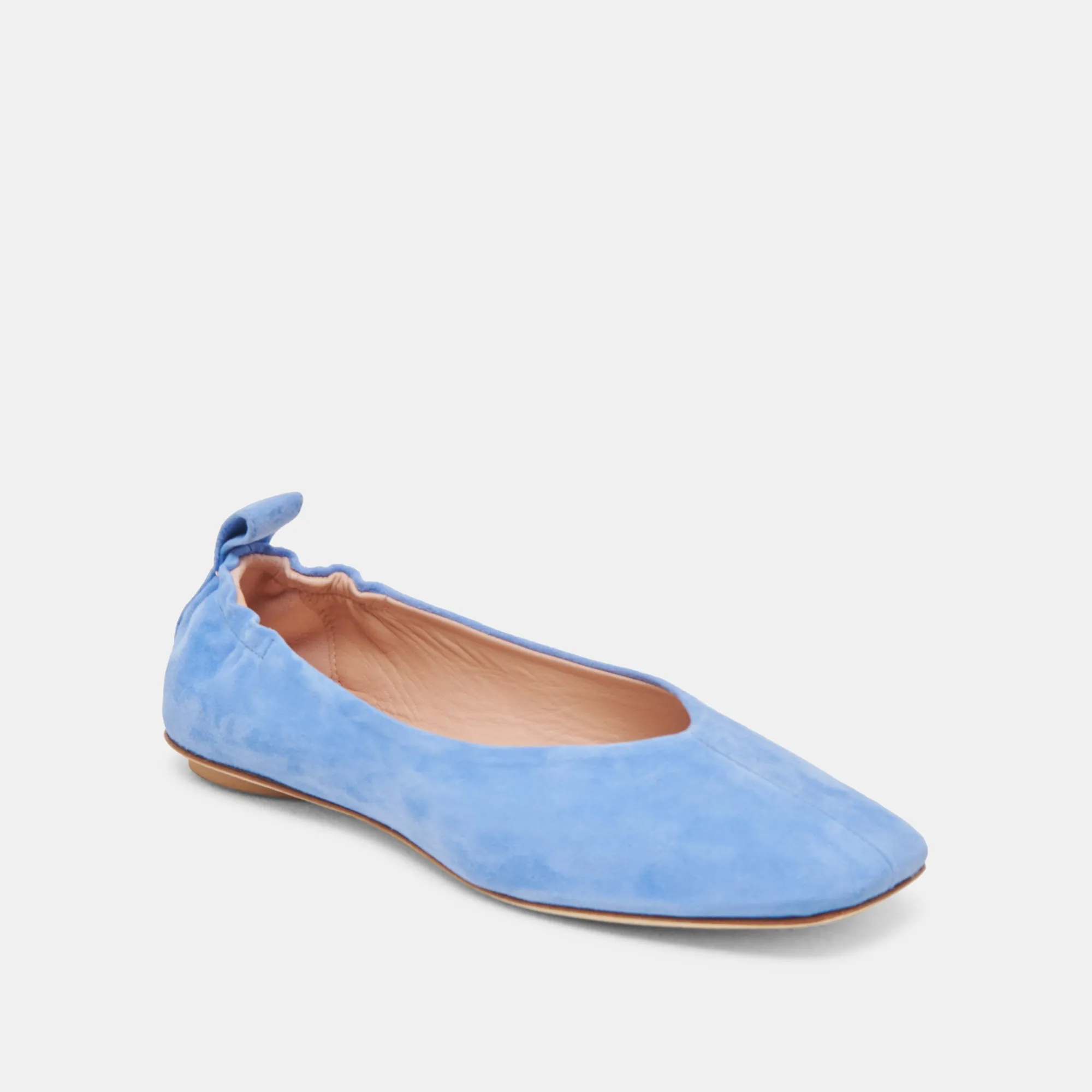 VINNIE BALLET FLATS DUSTY BLUE SUEDE Book Fair