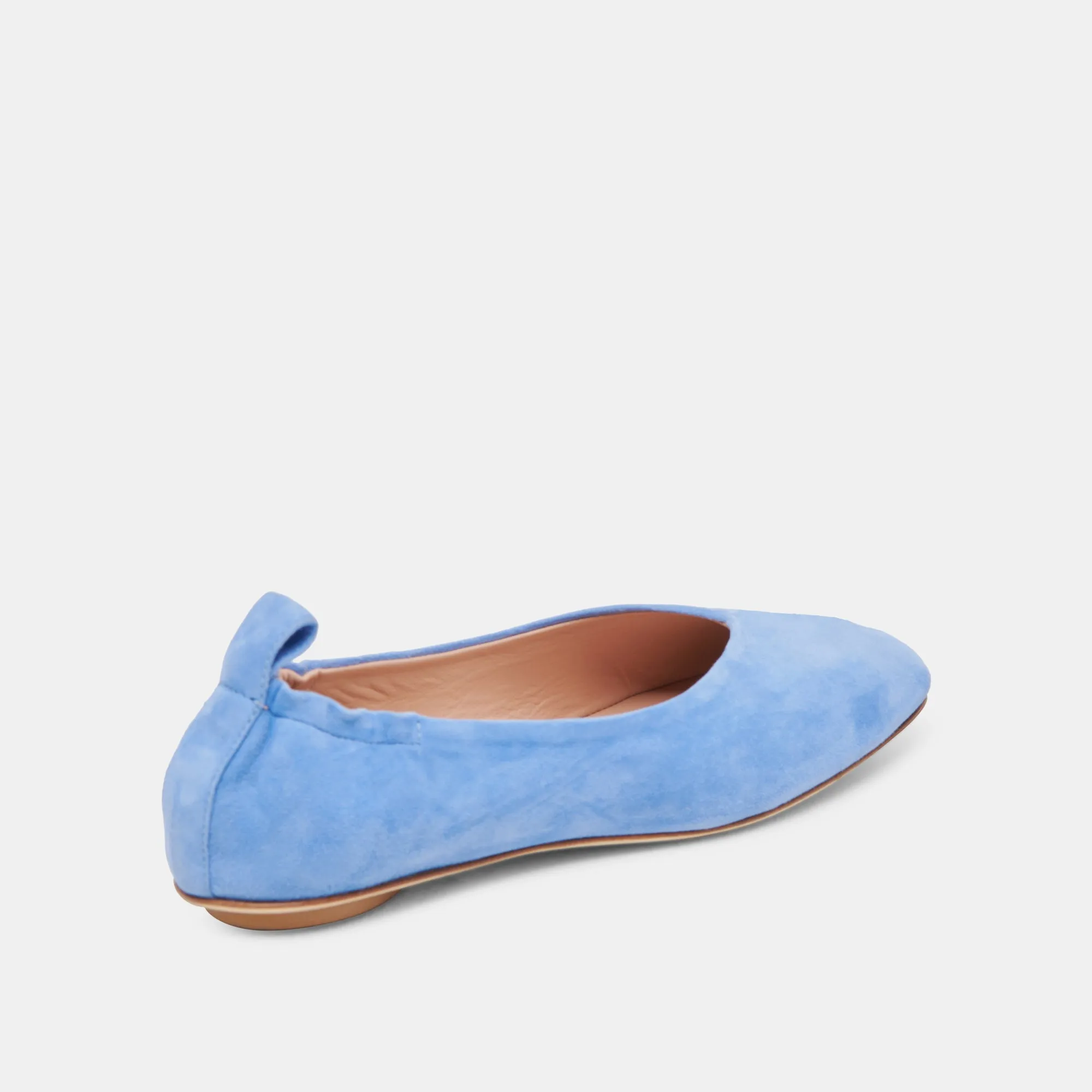VINNIE BALLET FLATS DUSTY BLUE SUEDE Timeless Comfort