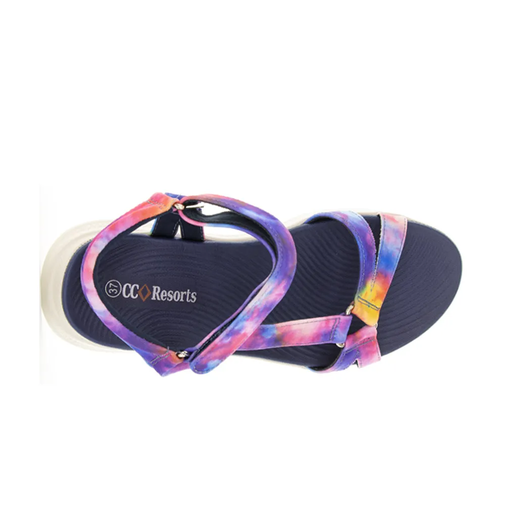 CC RESORTS FLOSS NAVY RAINBOW PRINT Chic Simplicity Classic Choice