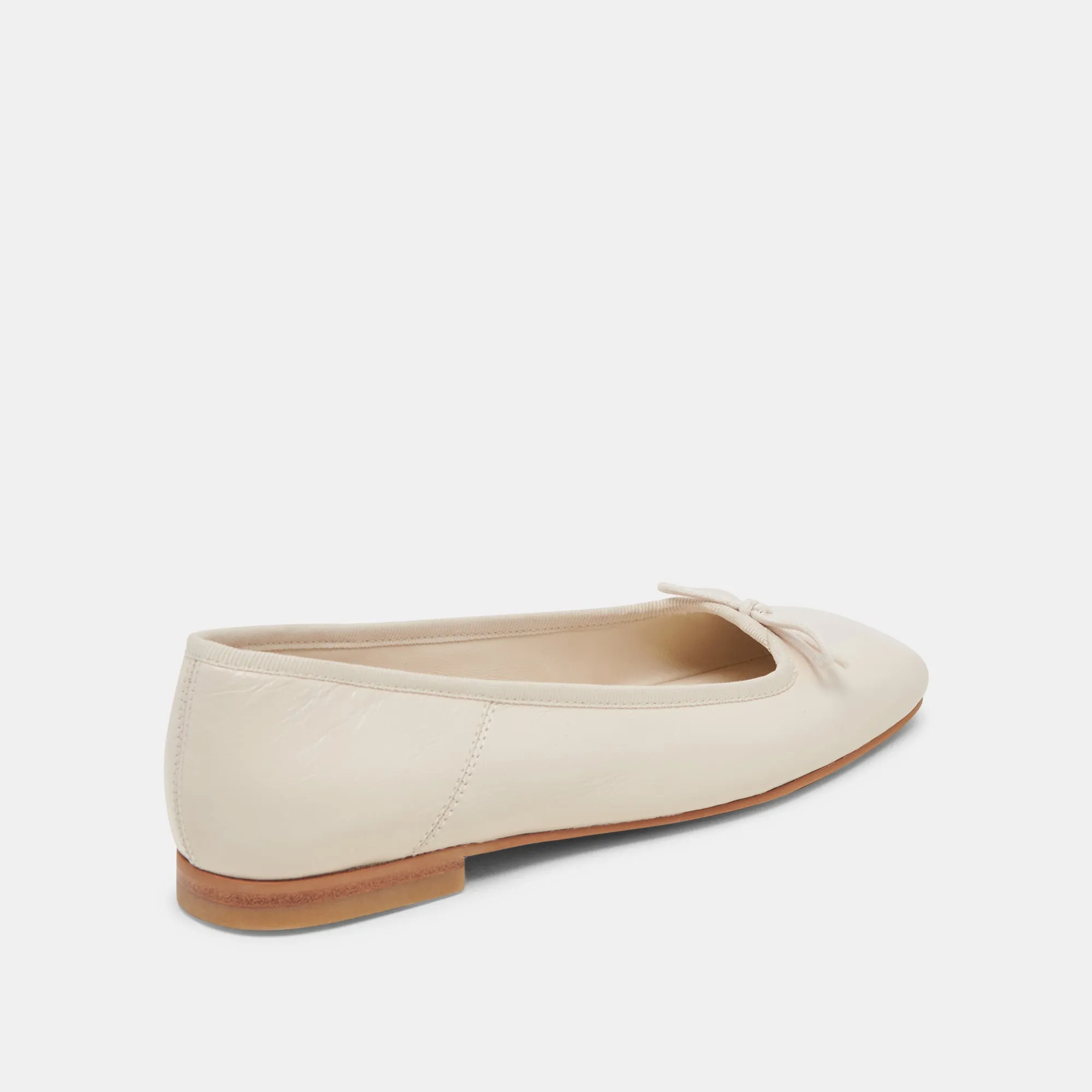 straps Happy Mood ANISA BALLET FLATS CREME CRINKLE PATENT