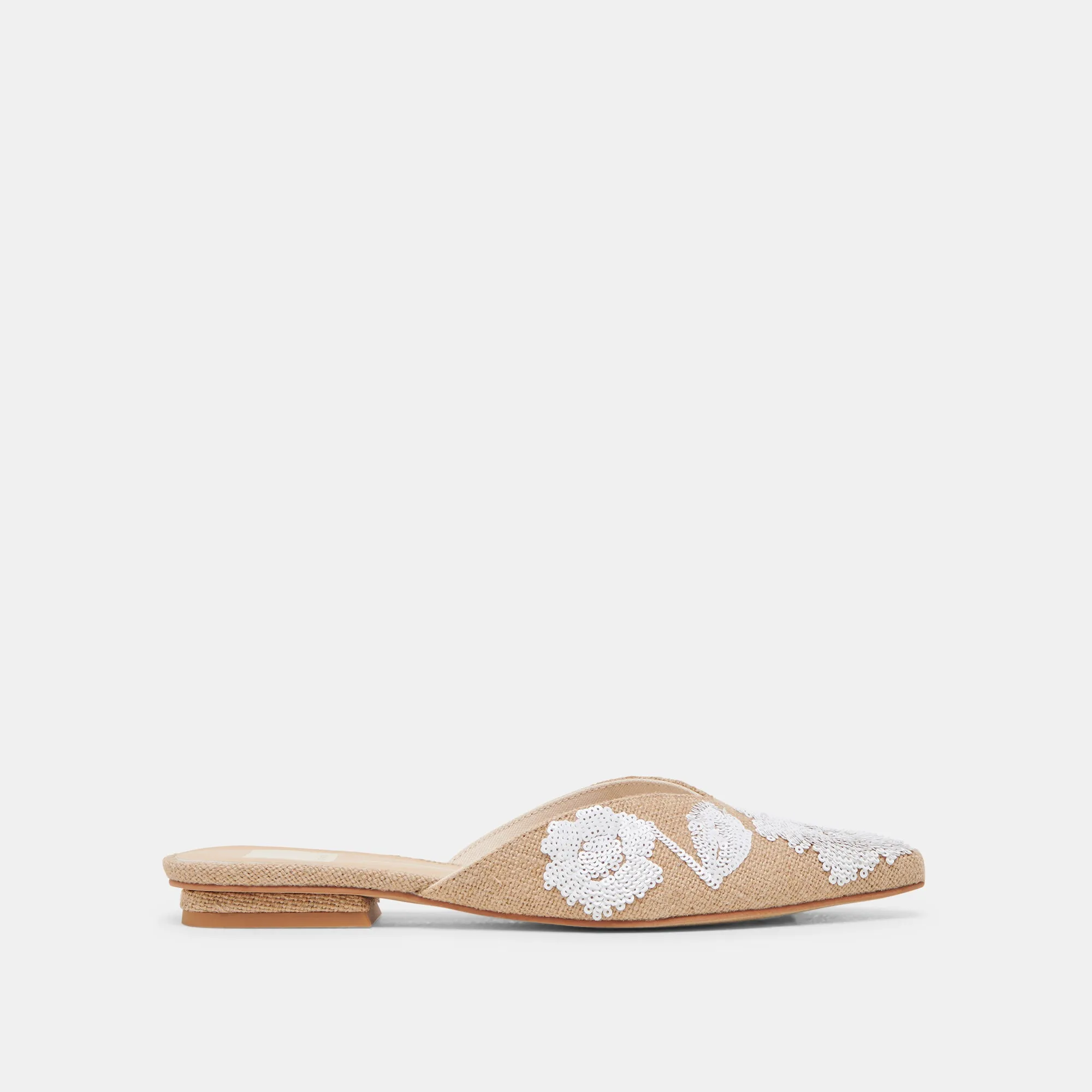 Smart Choice Footwear Casual ELM FLATS NATURAL MULTI FLORAL SEQUIN