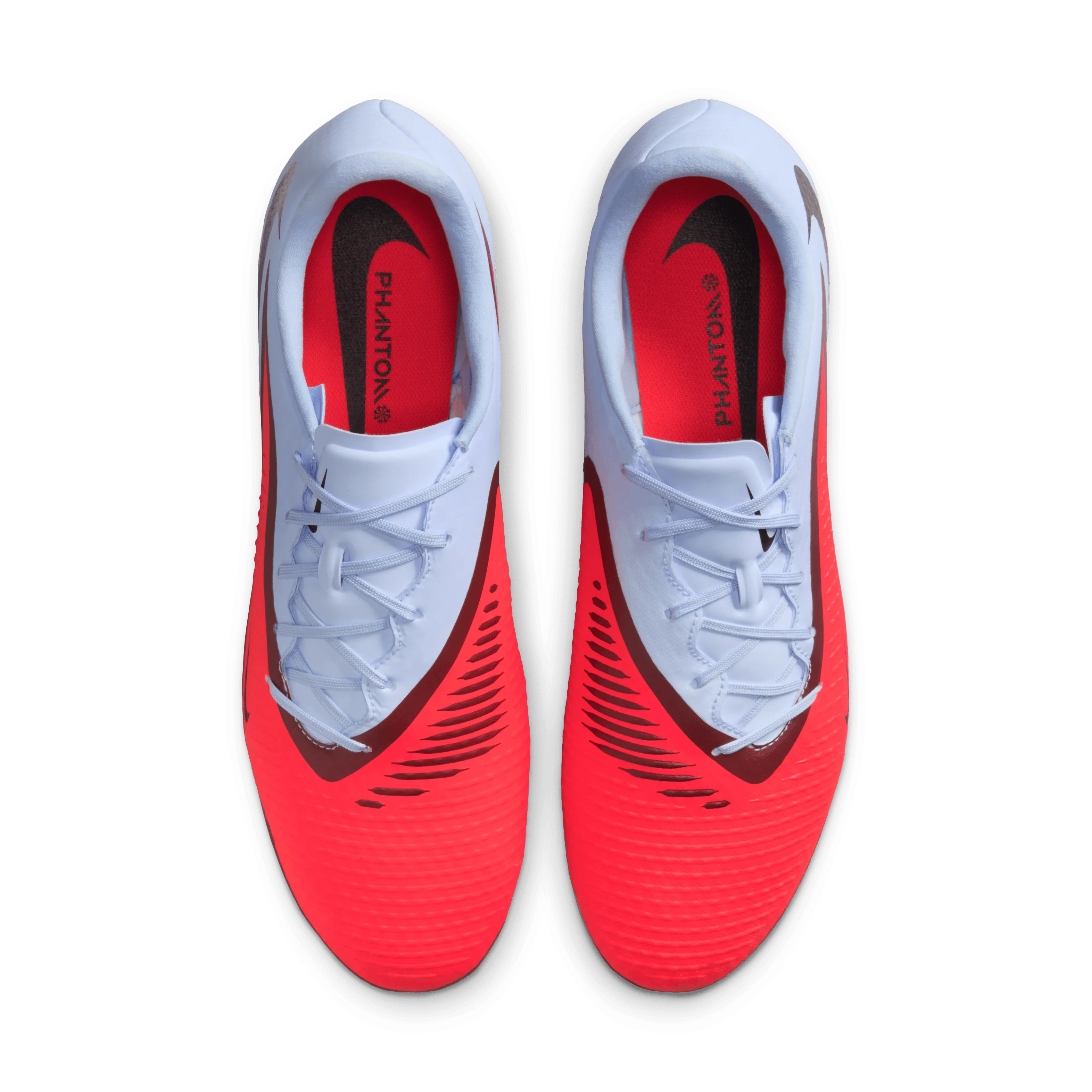 Durable Build White Clean Nike Phantom 6 Low Academy FG/MG Football Boots (Royal Tint/Bright Crimson)