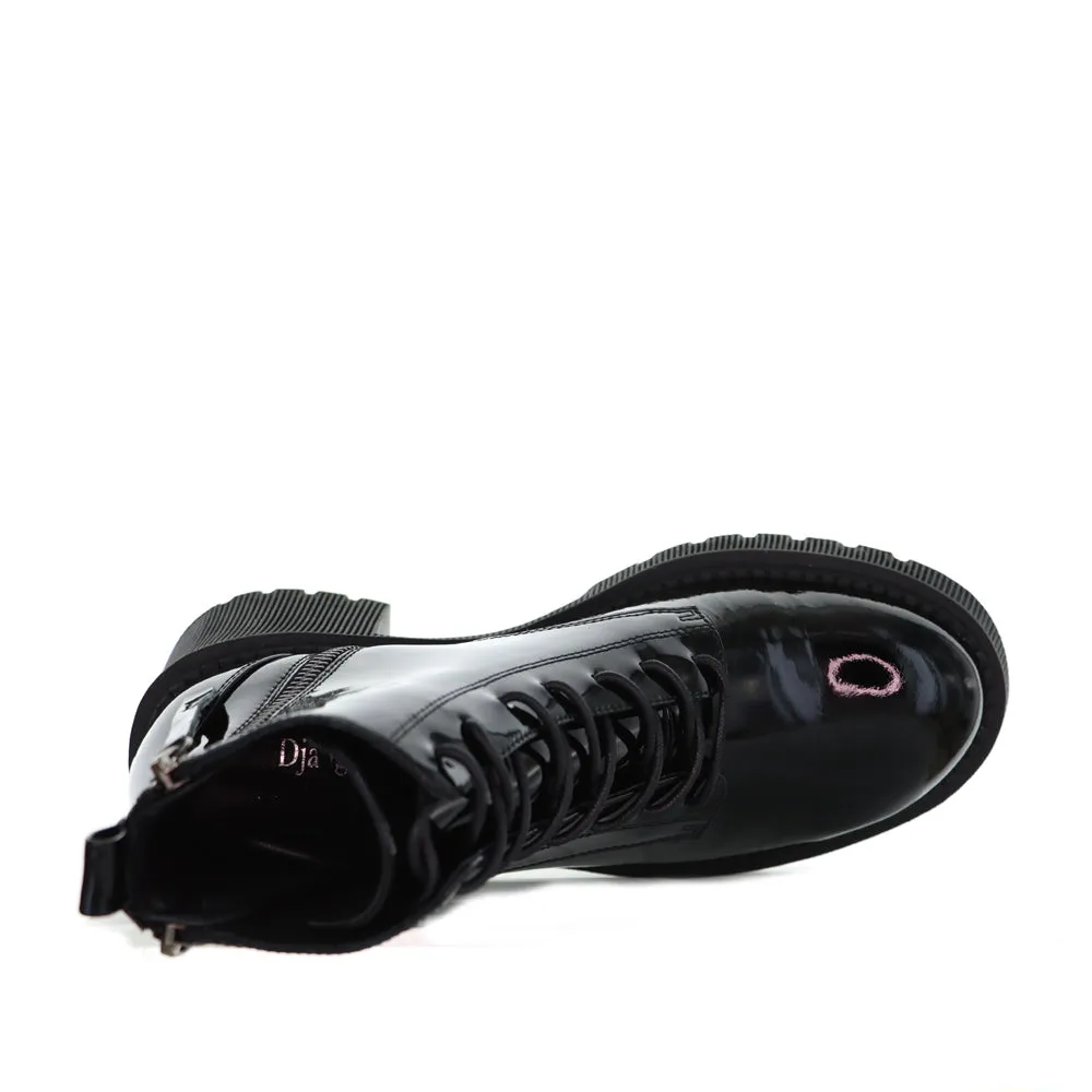DJANGO & JULIETTE ZYAN BLACK PATENT Rain Shield Classic Design