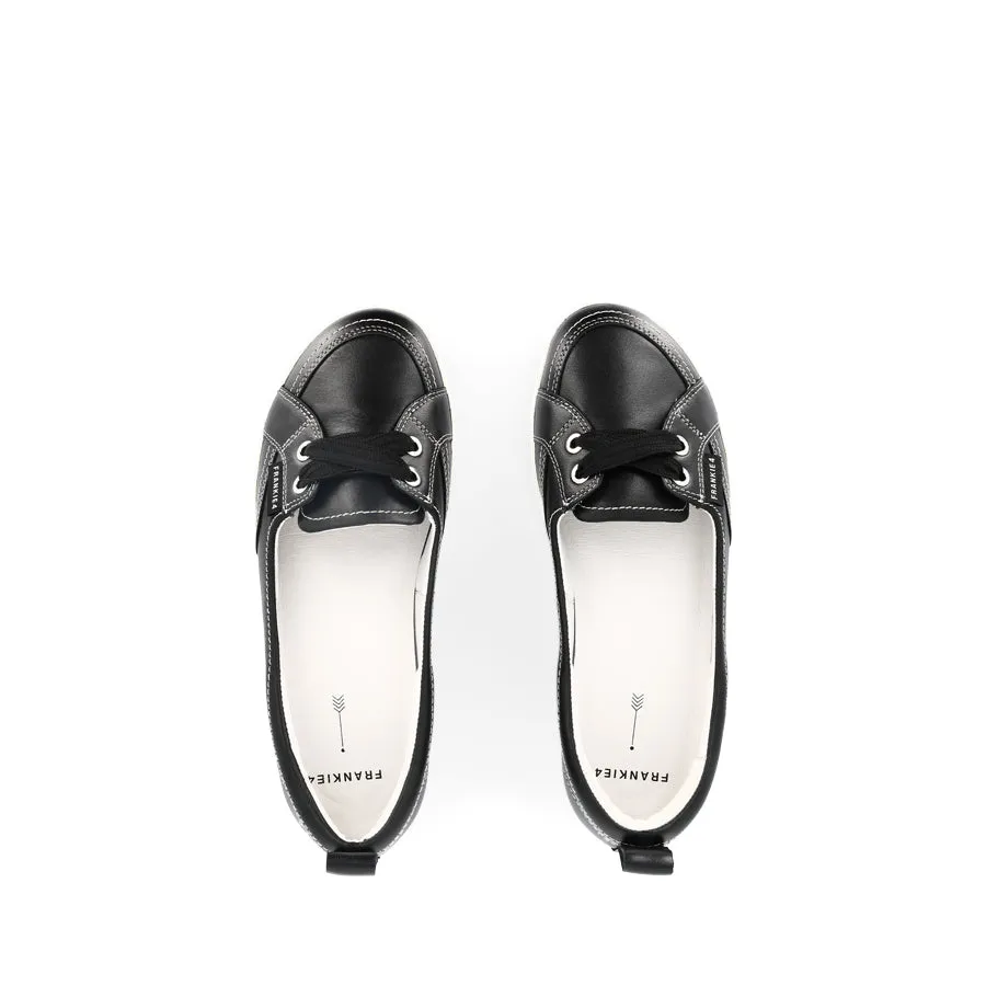 SOPHIE IV - BLACK LEATHER Classy comfort bootie