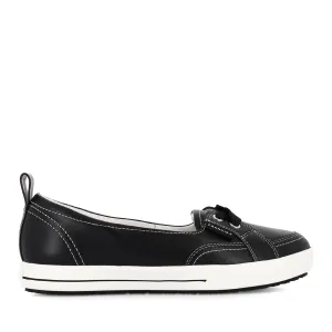 SOPHIE IV - BLACK LEATHER Comfortable mass - production - efficiency - level