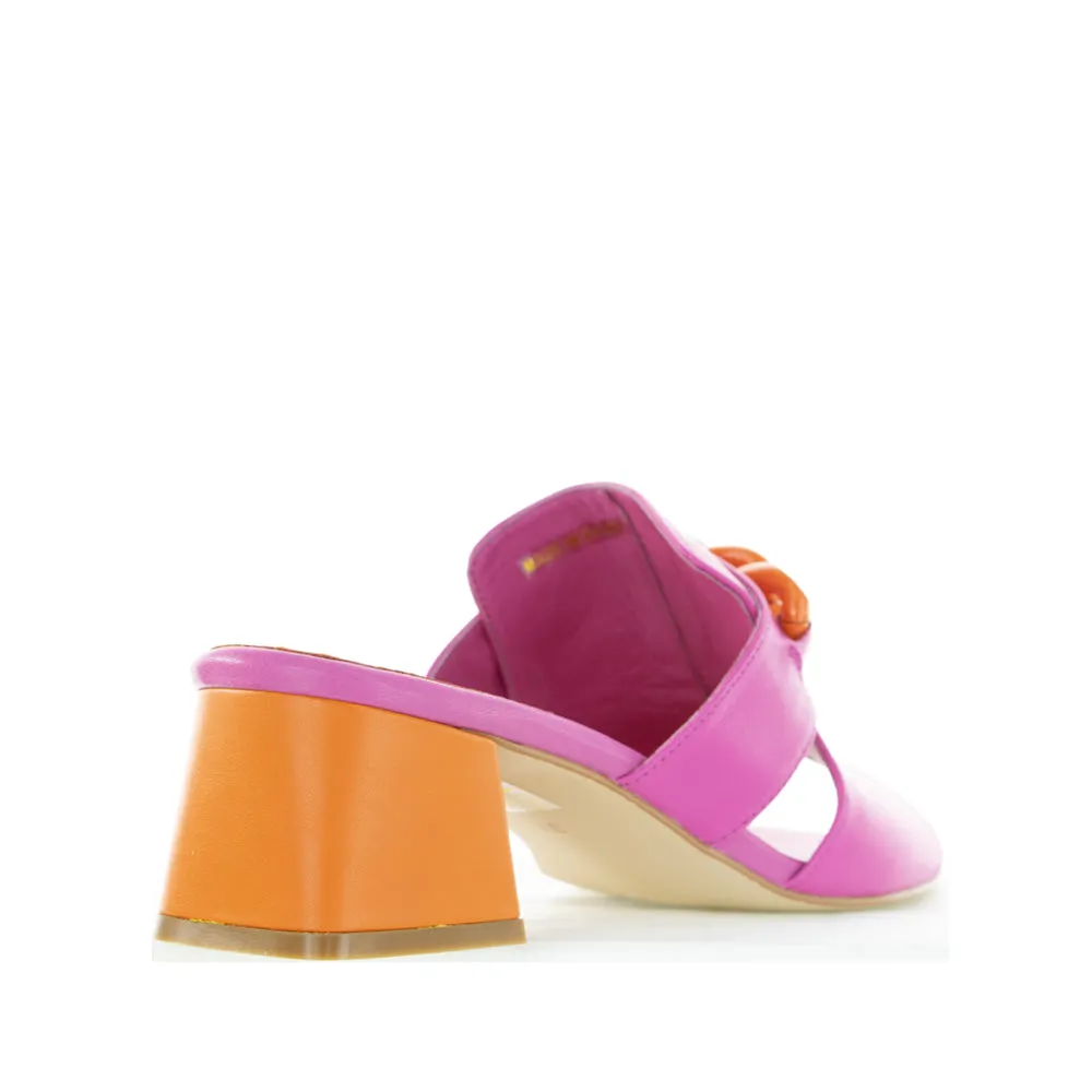 lace up closure BRESLEY ADDER FUCHSIA ORANGE