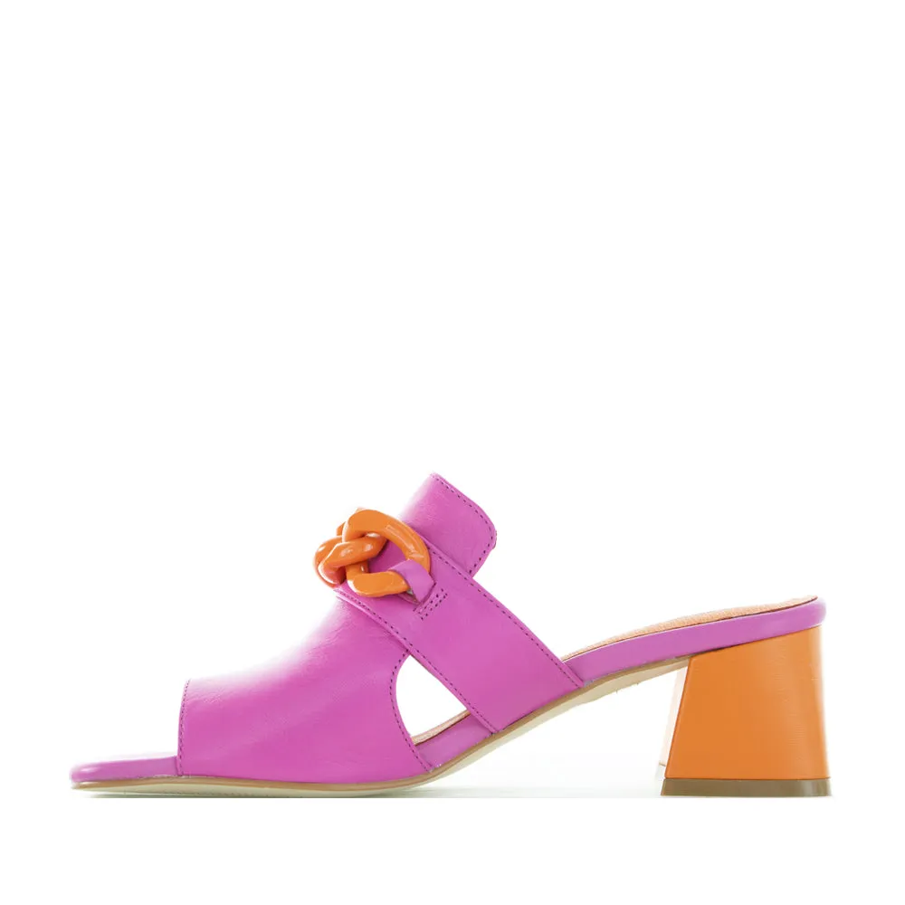 BRESLEY ADDER FUCHSIA ORANGE Romantic Heels Lightweight Upper