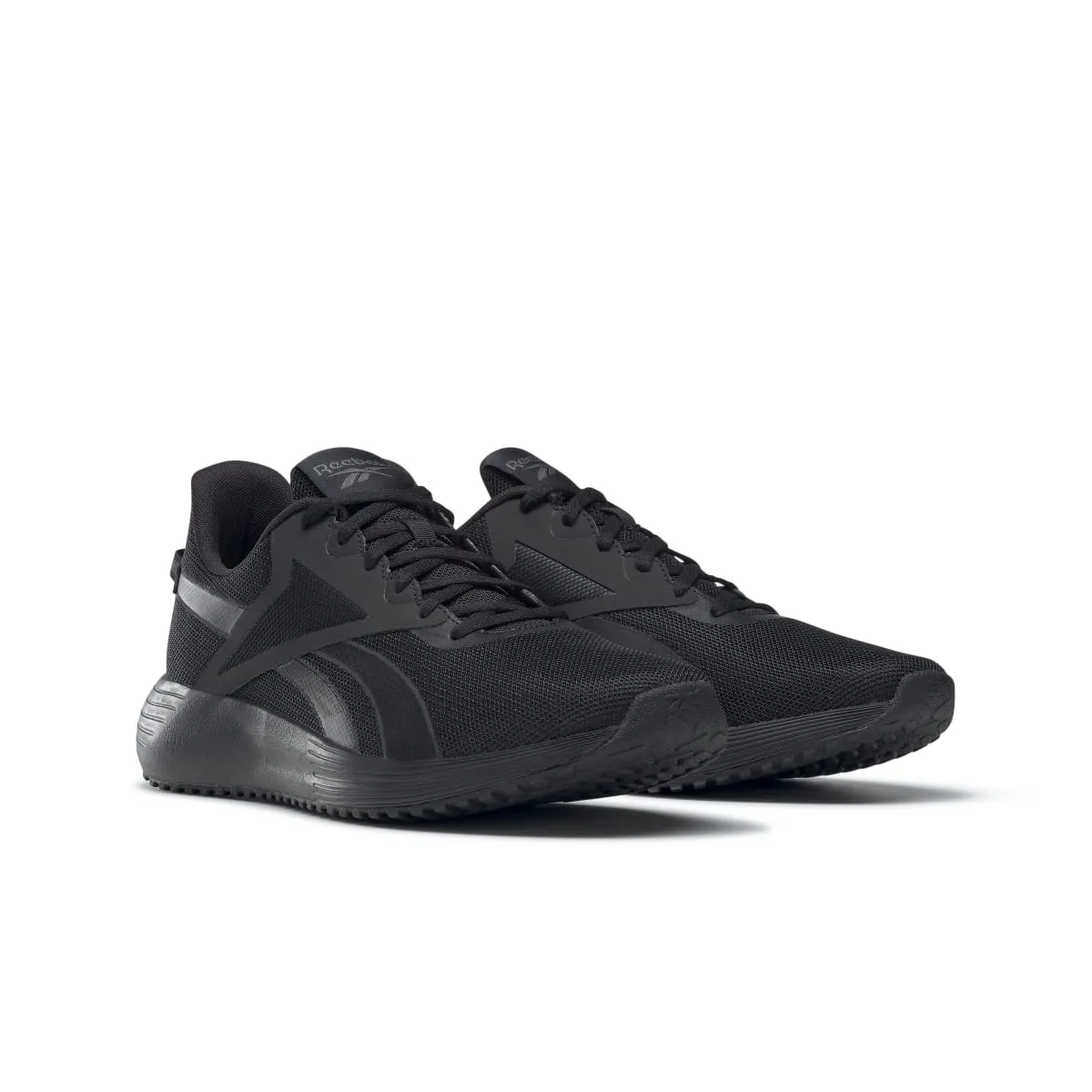 Synthetic - Upper REEBOK GY3964 LITE PLUS 3 MN'S (Medium) Black/Grey/Yellow Mesh Running Shoes