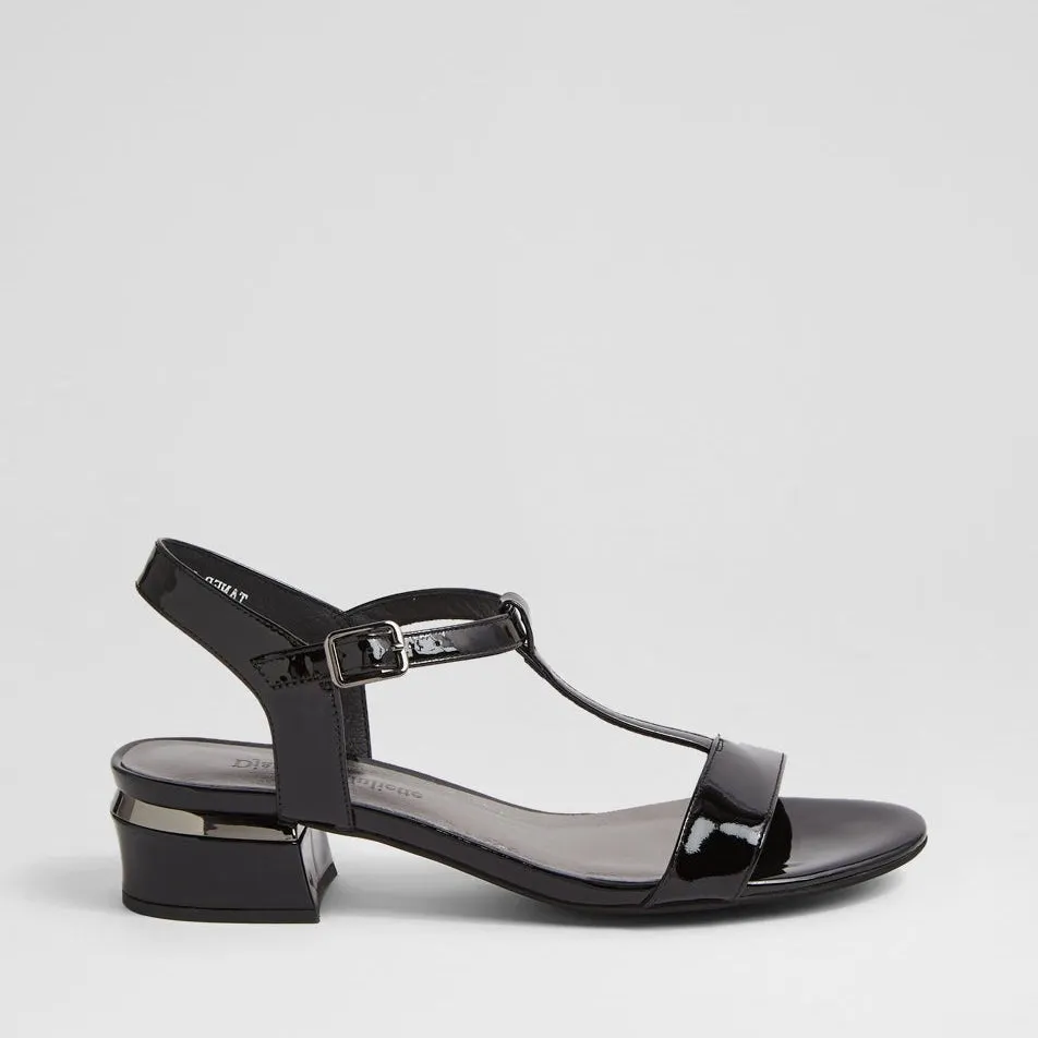 DJANGO & JULIETTE TANER BLACK PATENT Urban Leisure Air Walk