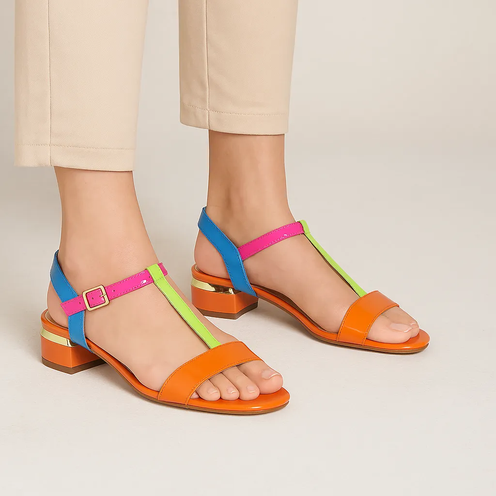 Beach Wear morning run DJANGO & JULIETTE TANER GELATO PATENT MULTI