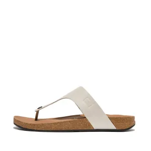 FitFlop IQushion  Mens Leather Toe-Post Sandals Festival Ready Vintage Cool