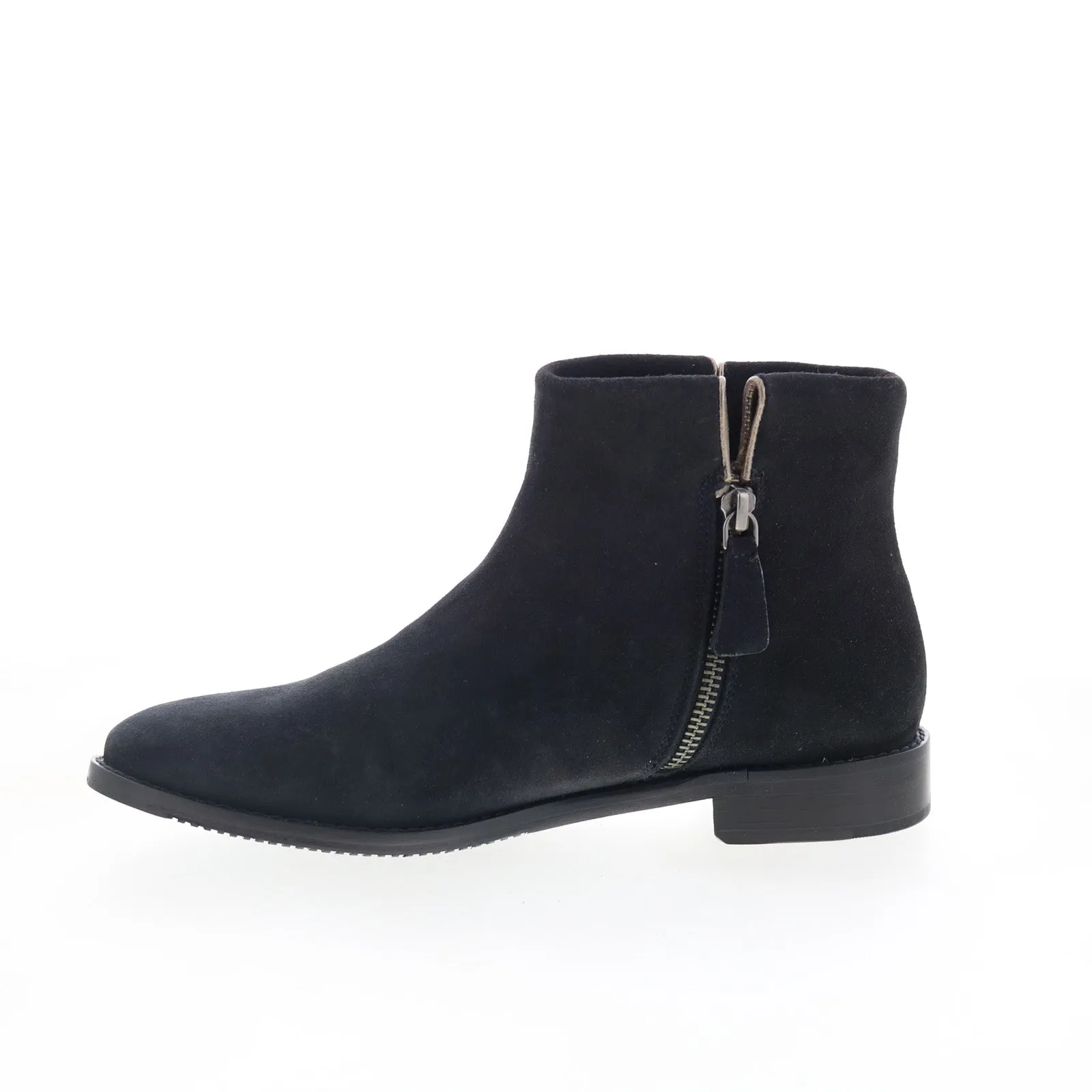 Street Walk Johnston & Murphy Liliana 78-51961 Womens Black Suede Casual Dress Boots