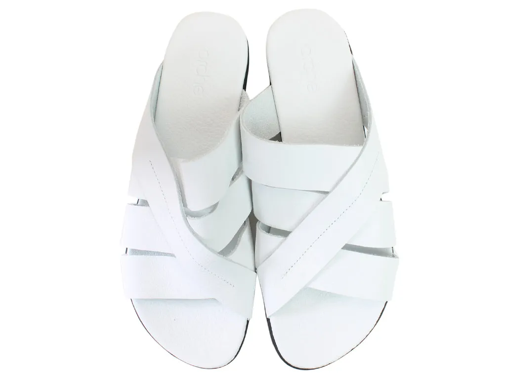 Car Ride Arche Sandals Aurbha White