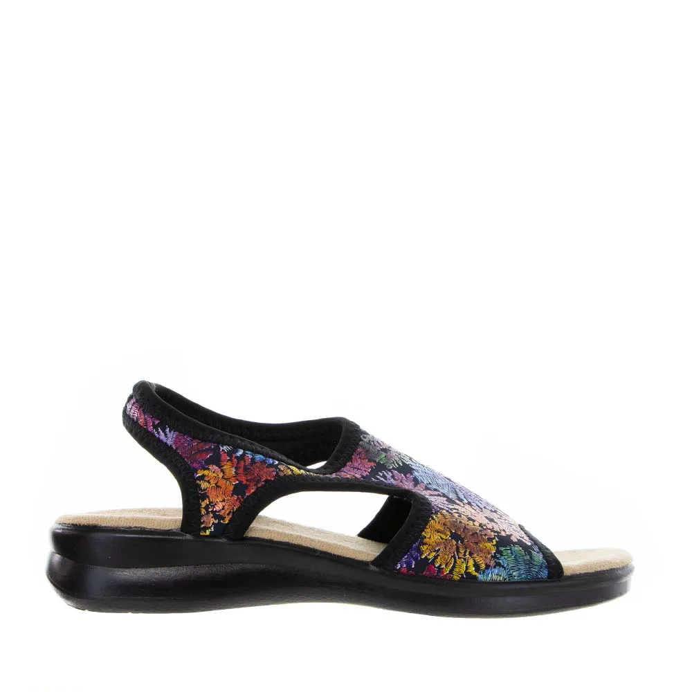 All-day outdoor comfort Slip-On Versatility EUROFLEX TUSCANY BLACK FLORAL