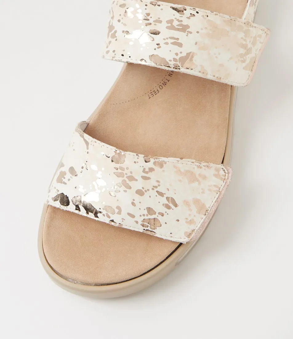 ZIERA GARLIN NUDE METALLIC Slide Fit Fashion Flex