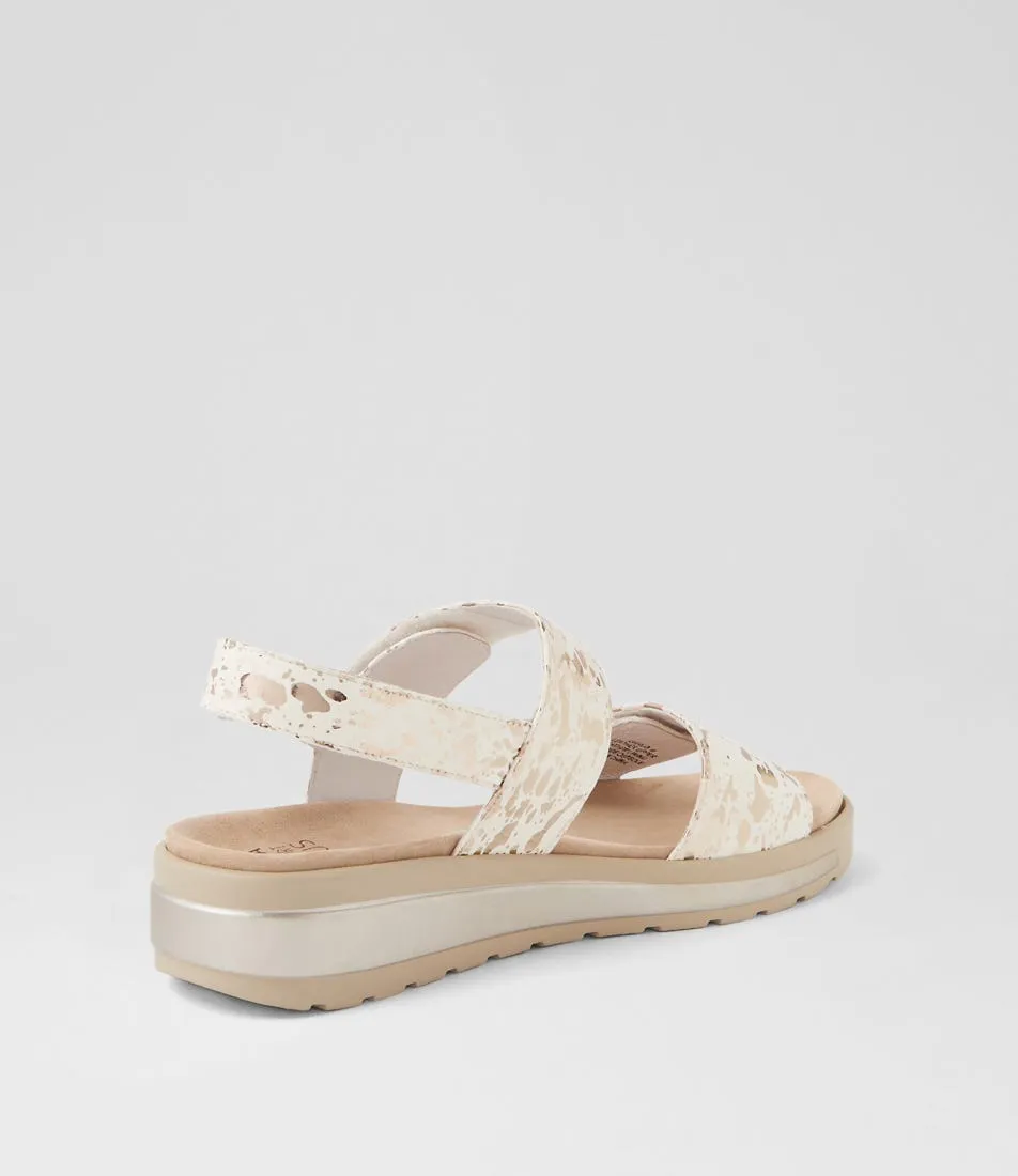 ZIERA GARLIN NUDE METALLIC Leopard Touch All Season