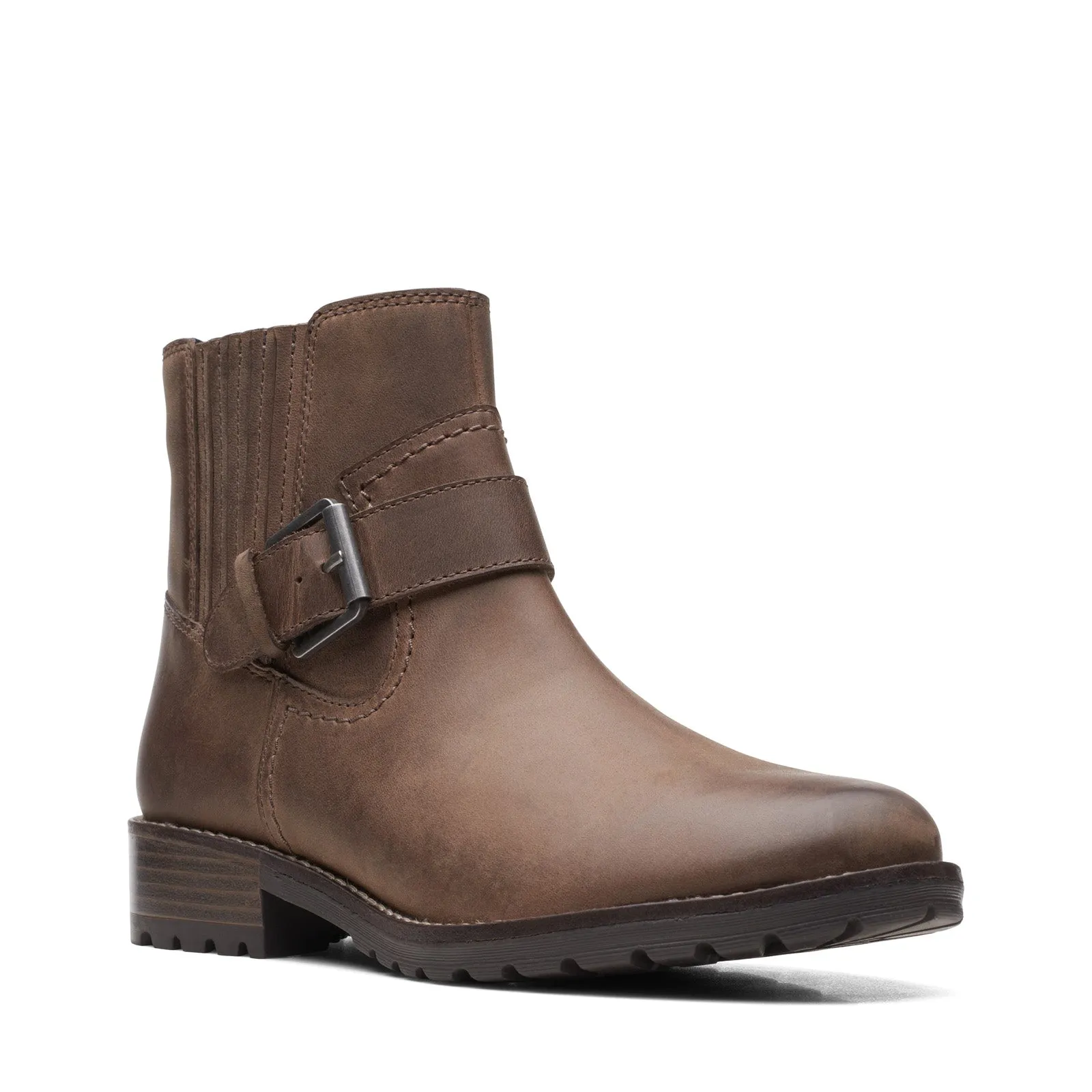 Ready For Adventure Clarks Clarkwell Strap 26167473 Womens Brown Nubuck Casual Dress Boots