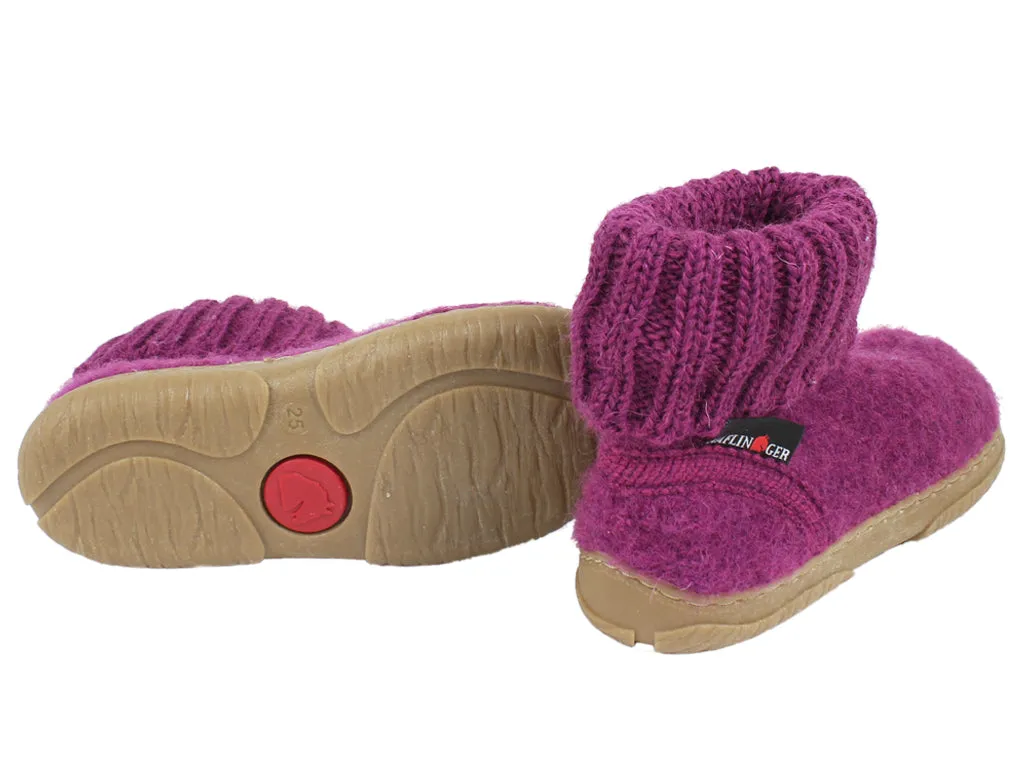 Soft Land Road Long Haflinger Children's slippers Toni Mulberry