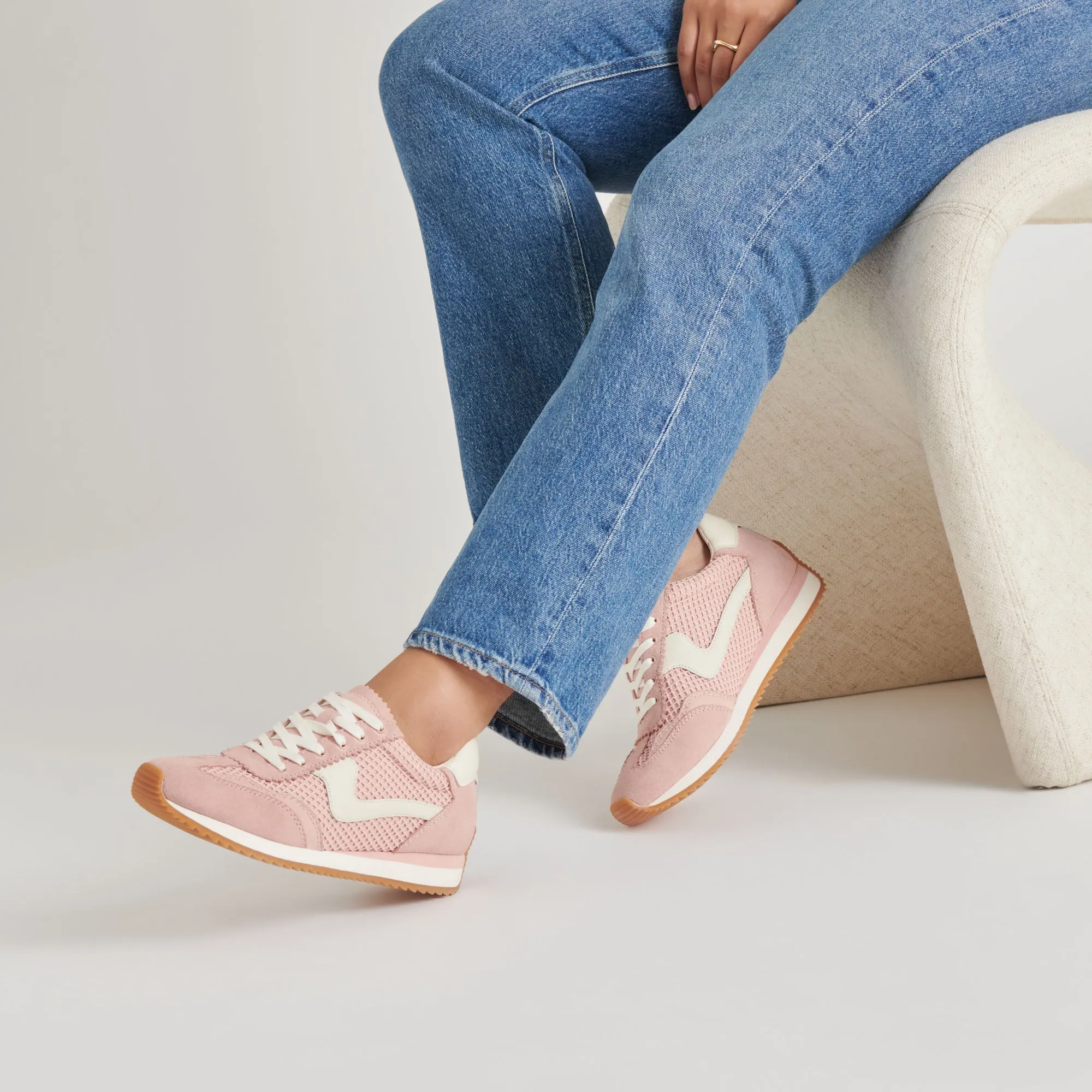 High Density B.NTCD MESH SNEAKERS ROSE WOVEN MESH