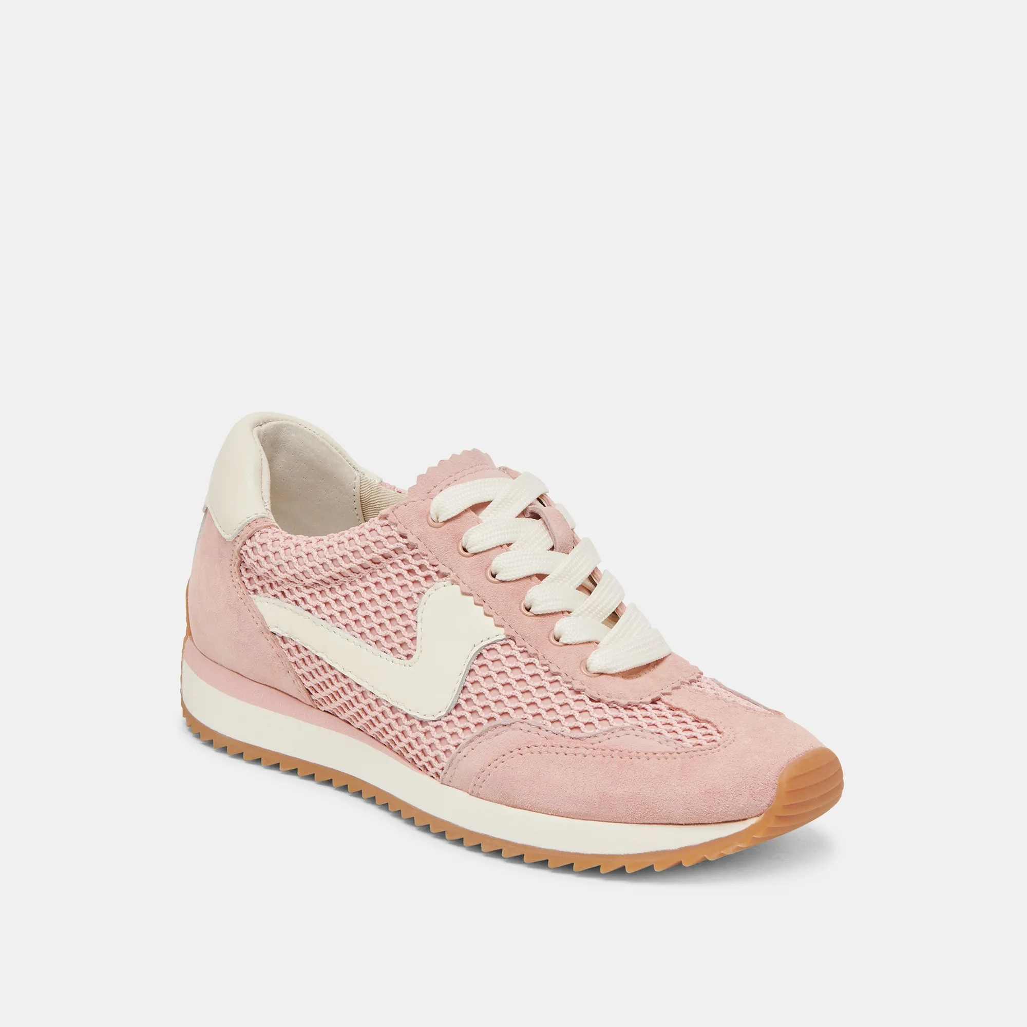 Stretchy sole Urban cushioning B.NTCD MESH SNEAKERS ROSE WOVEN MESH