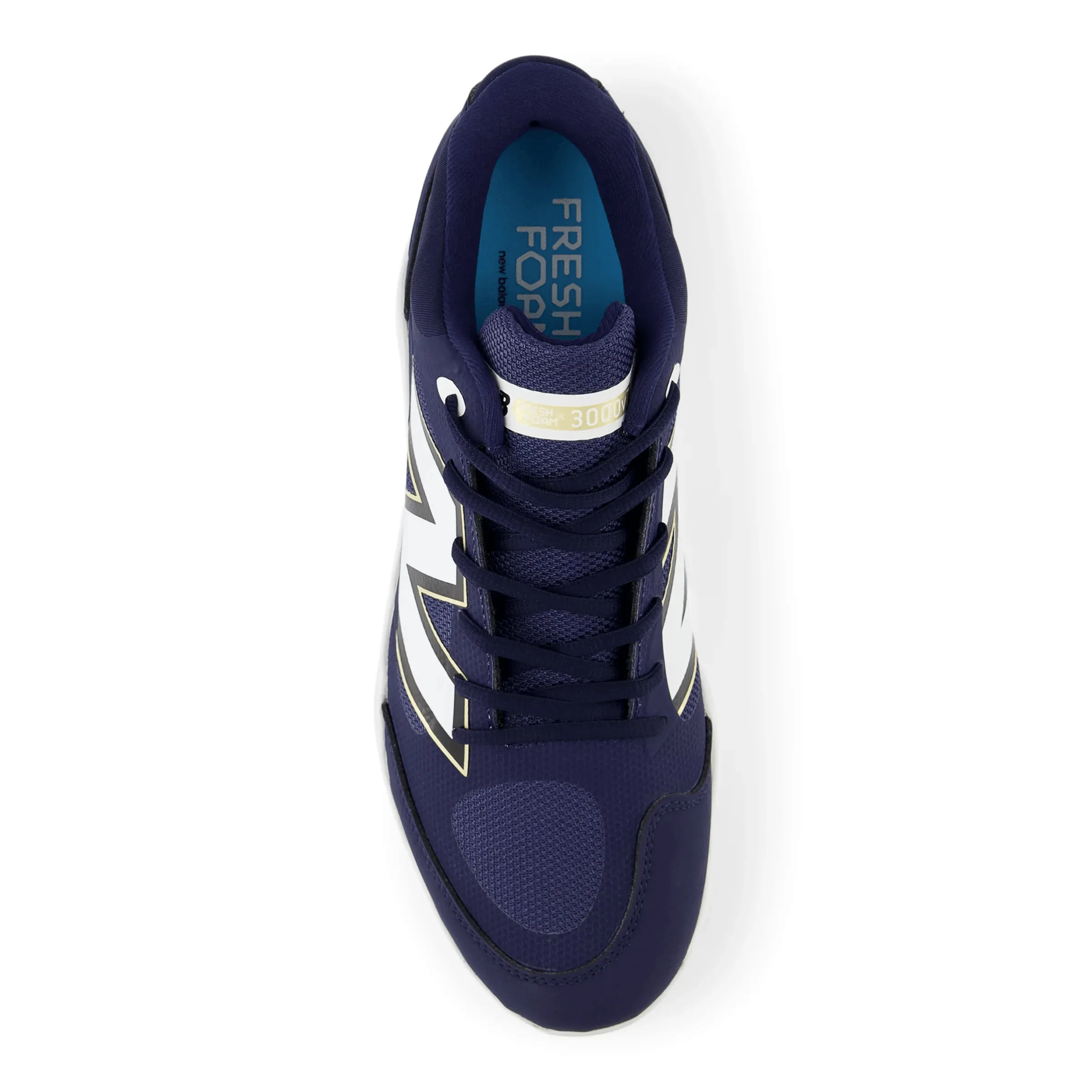 All Around Wear Designer Style New Balance Men's Fresh Foam 3000 v7 Molded Baseball Cleats - Navy - PL3000N7