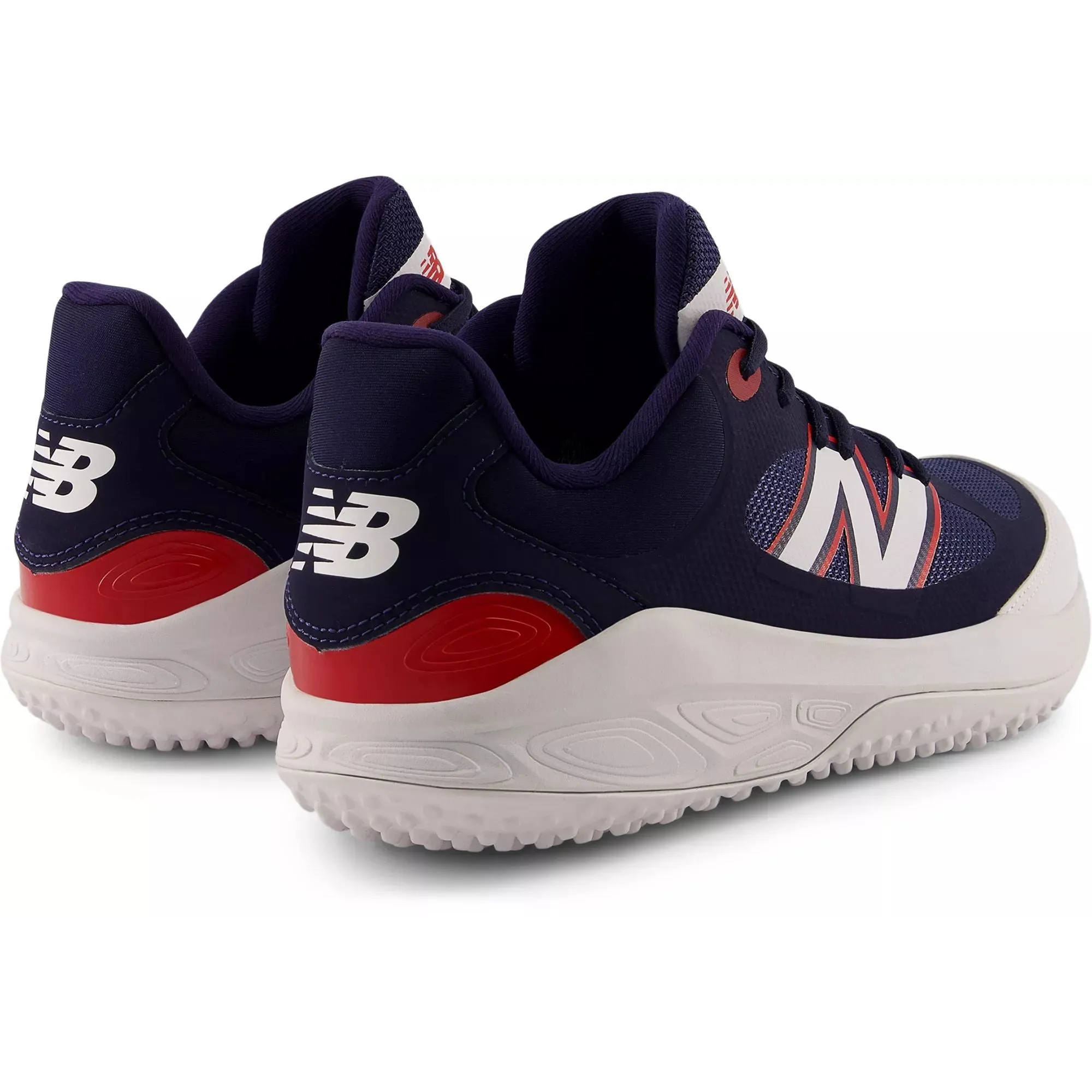 New Balance Men's Fresh Foam 3000 v7 Turf Baseball Shoes - Navy/White/Red - T3000RB7 Cushioned Comfort
