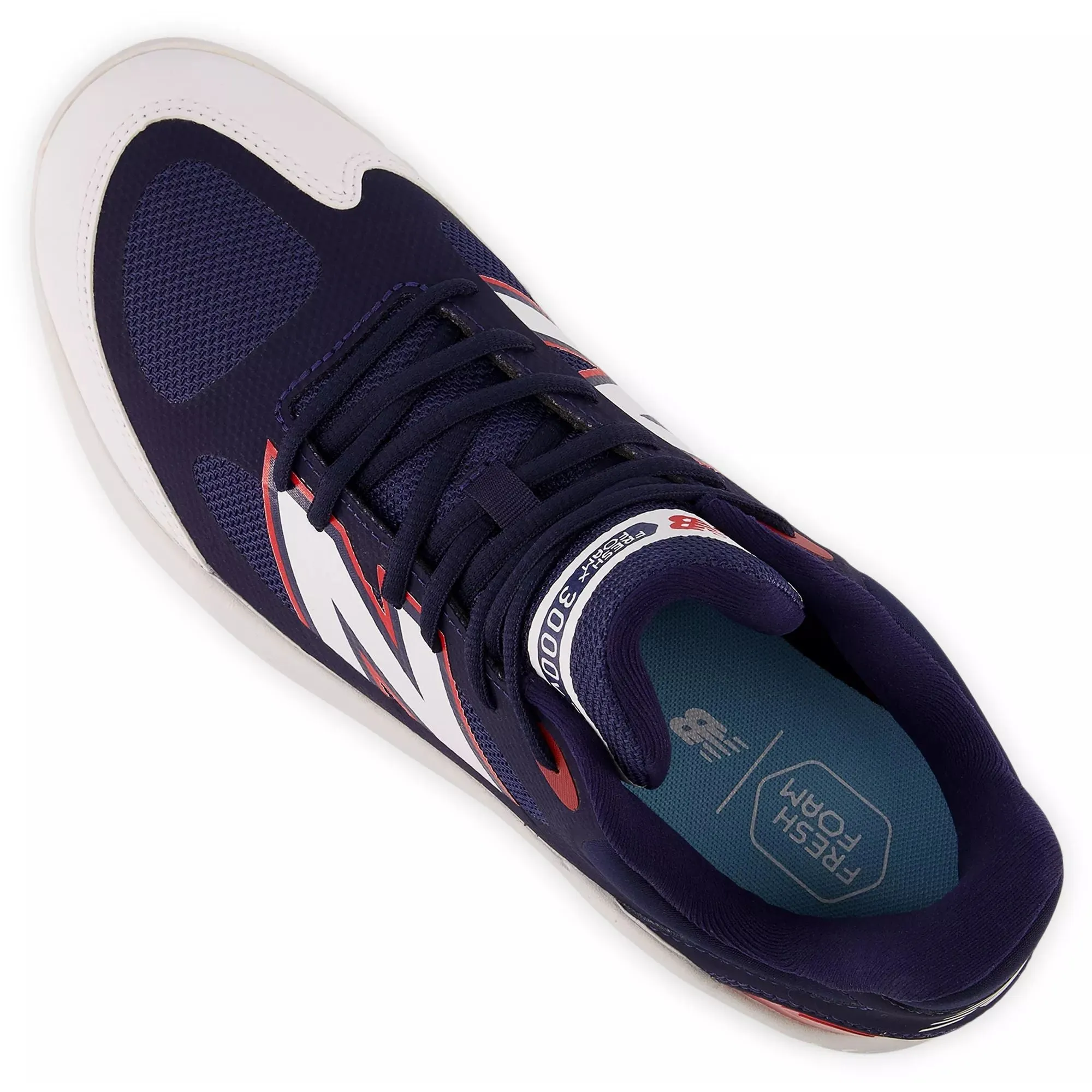 Durable Stitching Stable Footing New Balance Men's Fresh Foam 3000 v7 Turf Baseball Shoes - Navy/White/Red - T3000RB7
