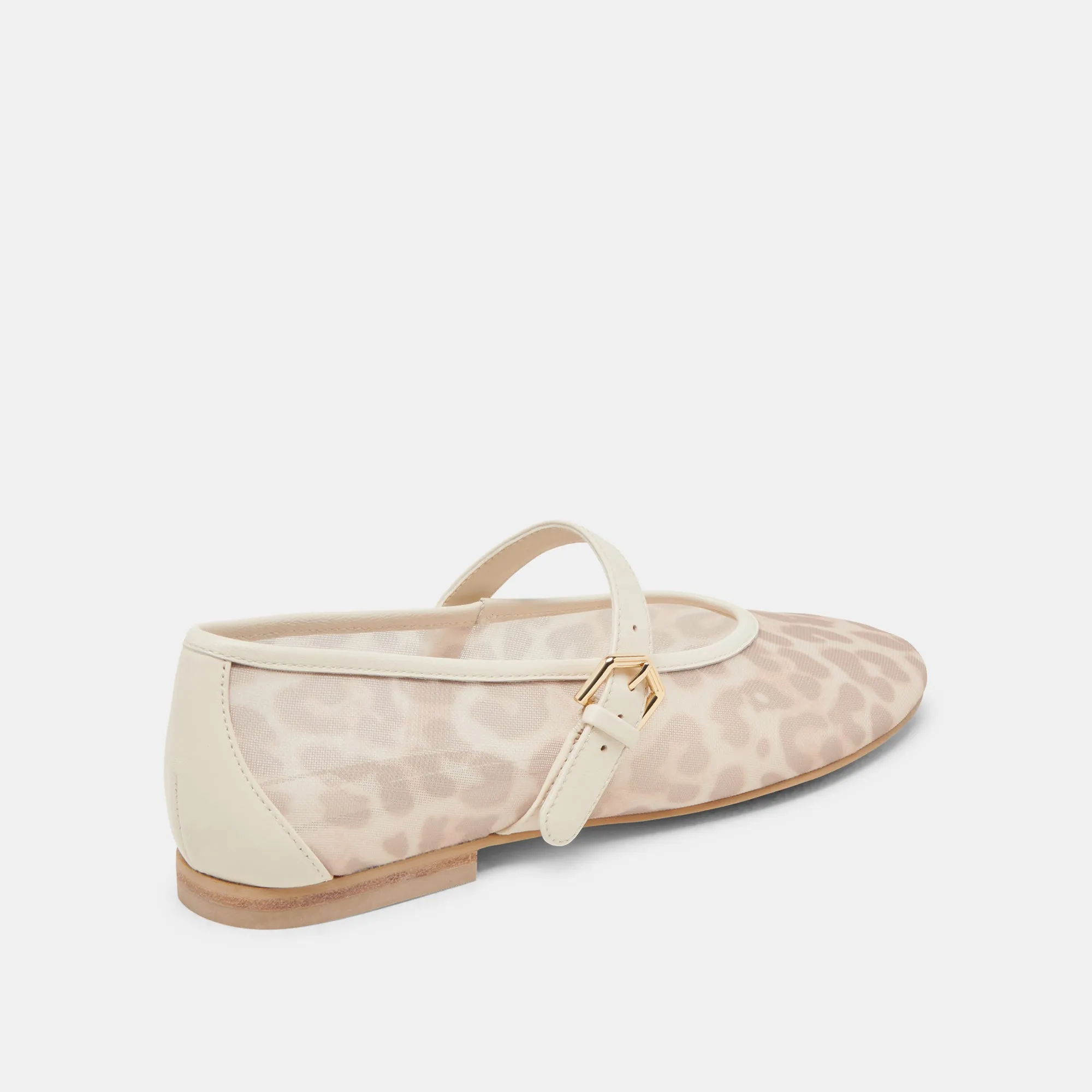 ROSLYN BALLET FLATS WHITE LEOPARD MESH Sport Mode Play Day