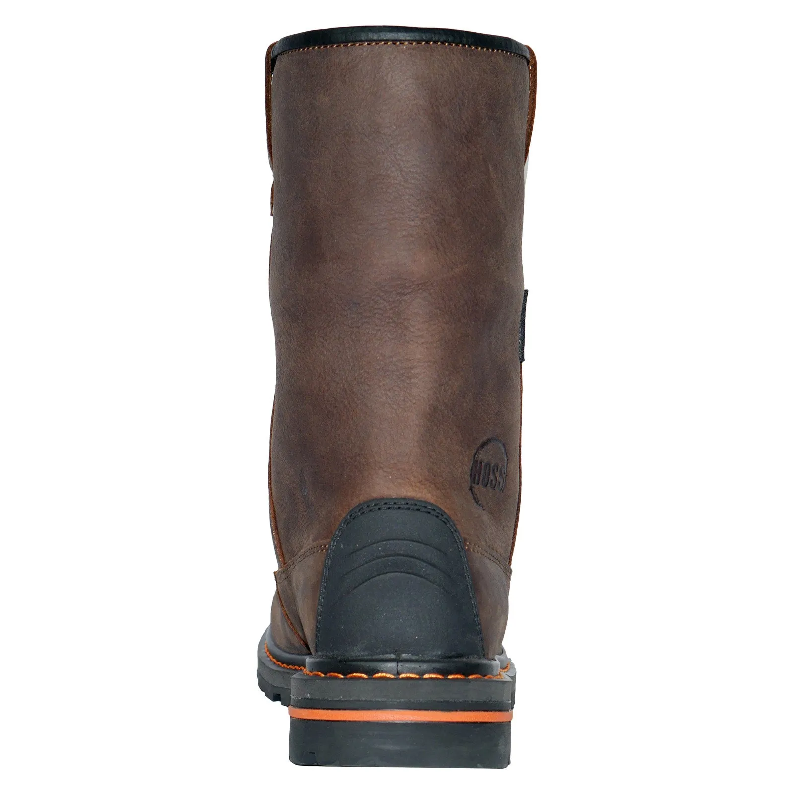 Hoss Cartwright II Wellington Soft Toe WP Mens Brown Extra Wide Work Boots Lightweight Design