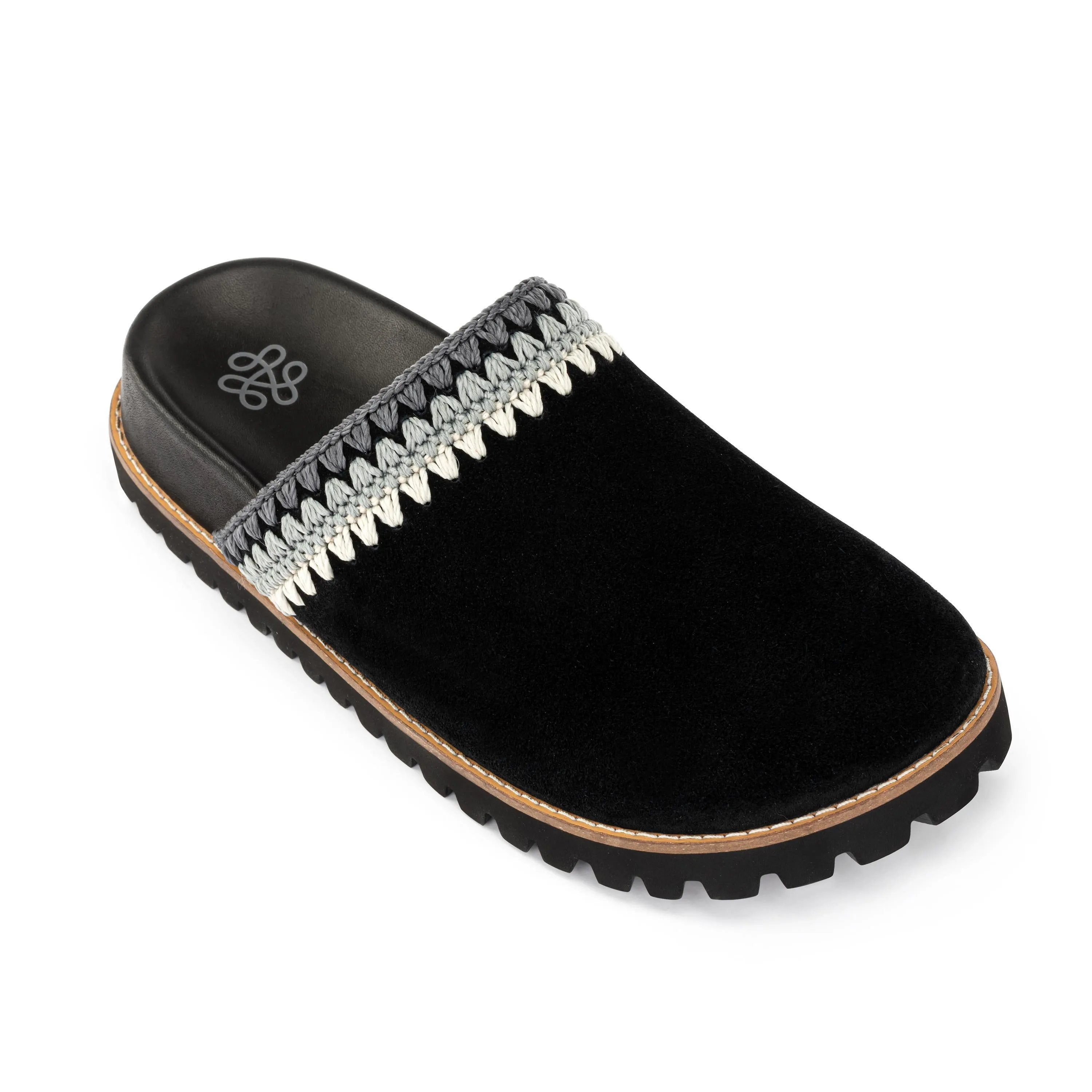Comfort Run Bolinas Lug Sole Clog - Leather - Black Seminyak