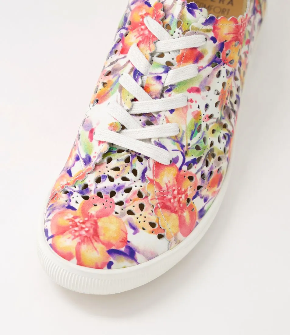 Ziera Dima Orange Floral Enhanced grip Soft Interior