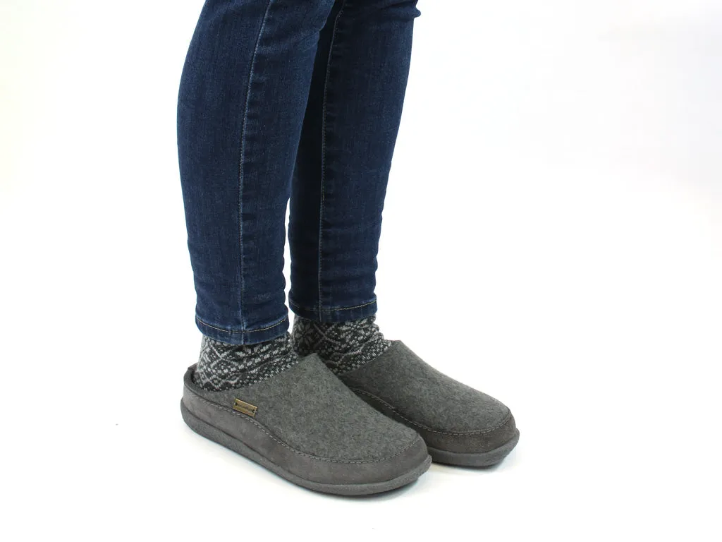 Haflinger Clogs Blizzard Skane Anthracite Slip On Adjustable