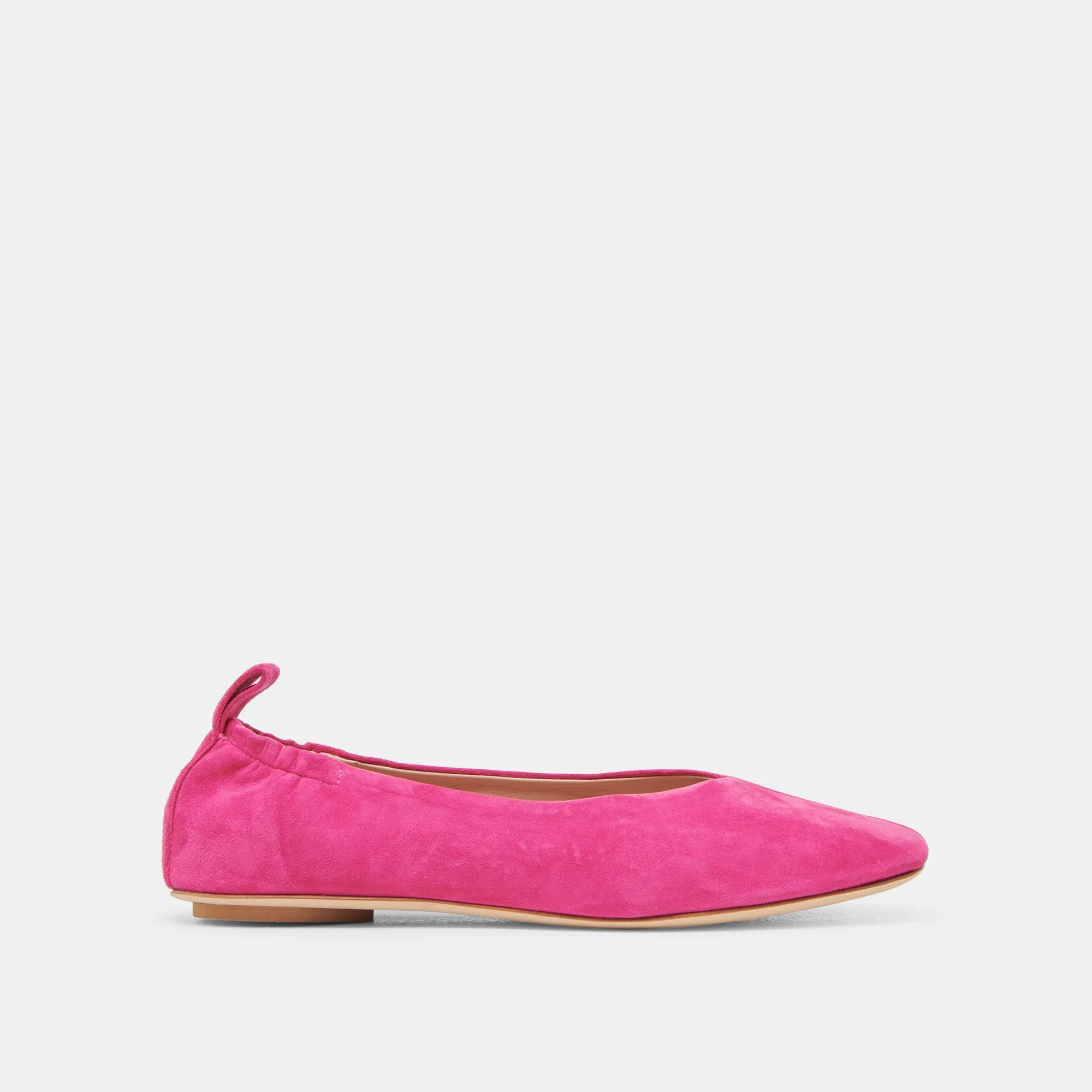 VINNIE BALLET FLATS FUCHSIA SUEDE Slip Resistant Sole