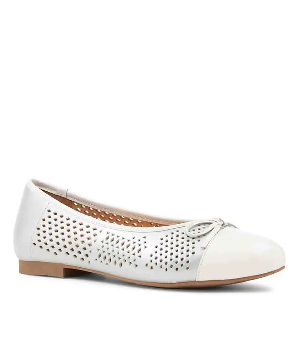 Ziera Caly White Silver Low Cut Bright Step