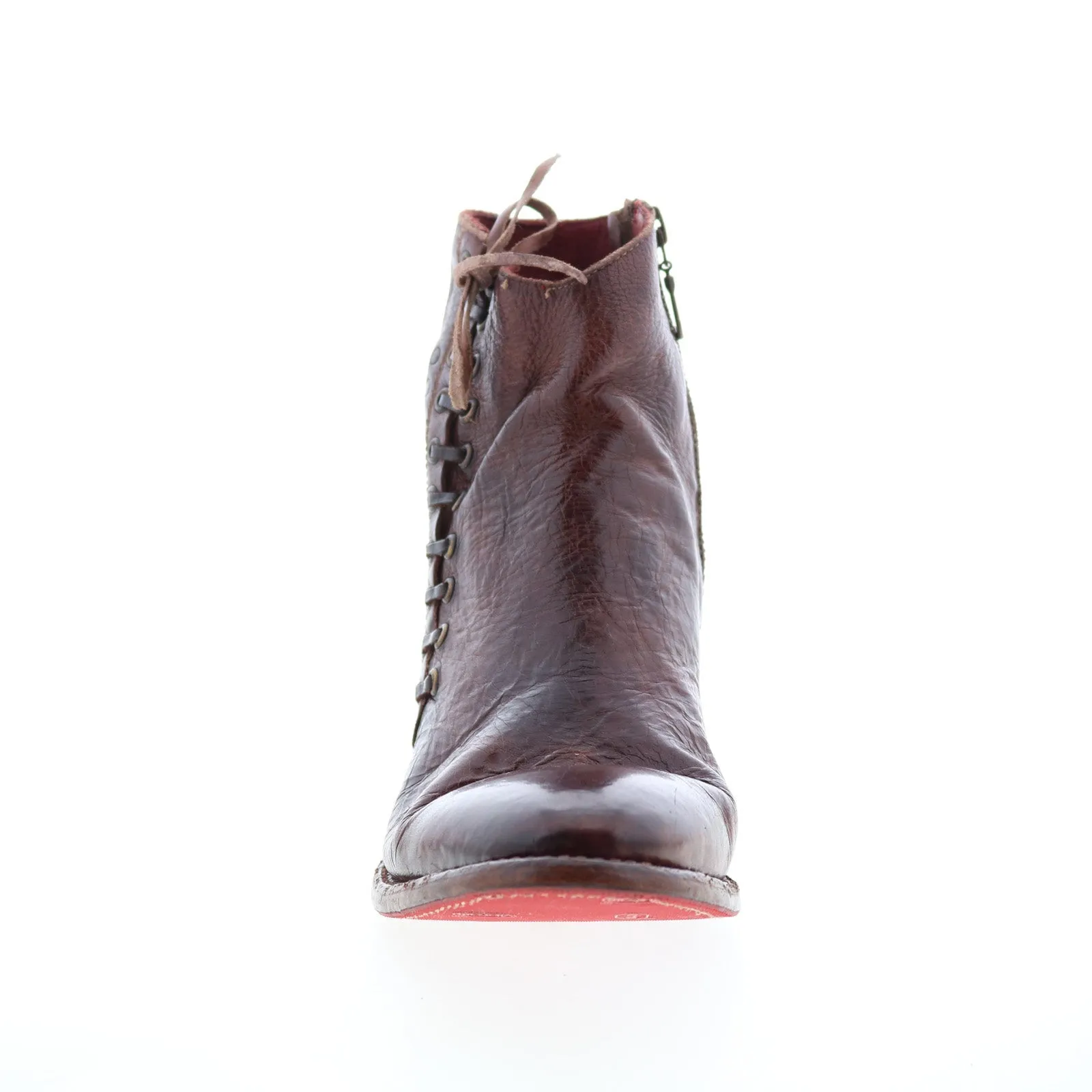 Active Comfort Bed Stu Aldina F328016 Womens Brown Leather Zipper Casual Dress Boots