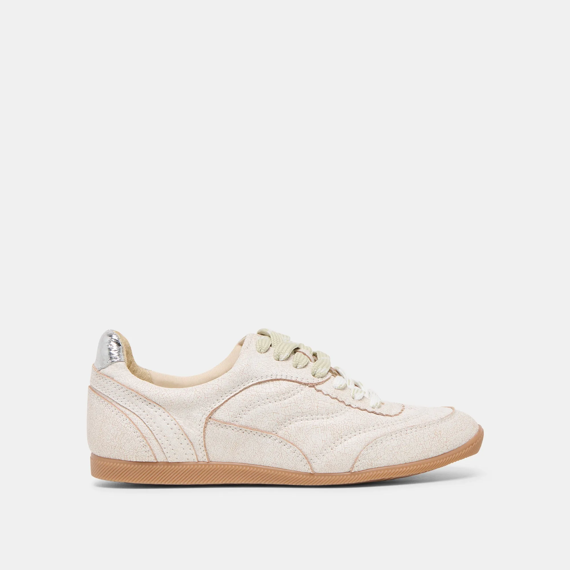 Foot Care LAINI SNEAKERS OFF WHITE CRACKLED LEATHER