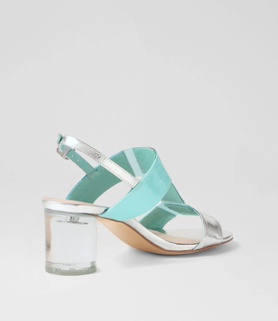 DJANGO & JULIETTE SEYMOUR AQUA MULTI Sexy Red Heels